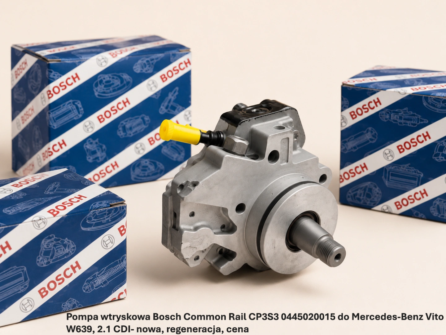 Pompa wtryskowa Bosch Common Rail CP3S3 0445020015 do Mercedes-Benz Vito W639, 2.1 CDI- nowa, regeneracja, cena