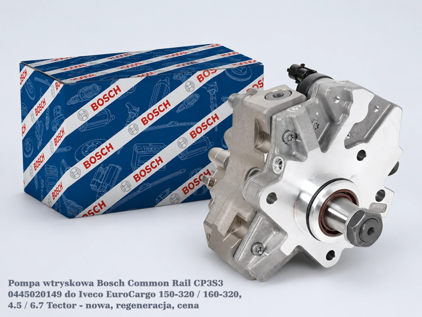 Pompa wtryskowa Bosch Common Rail CP3S3 0445020149 do Iveco EuroCargo 150-320 / 160-320, 4.5 / 6.7 Tector Pompa wtryskowa Bosch Common Rail CP3S3 0445020149 do Iveco EuroCargo 150-320 / 160-320, 4.5 / 6.7 Tector - nowa, regeneracja, cena