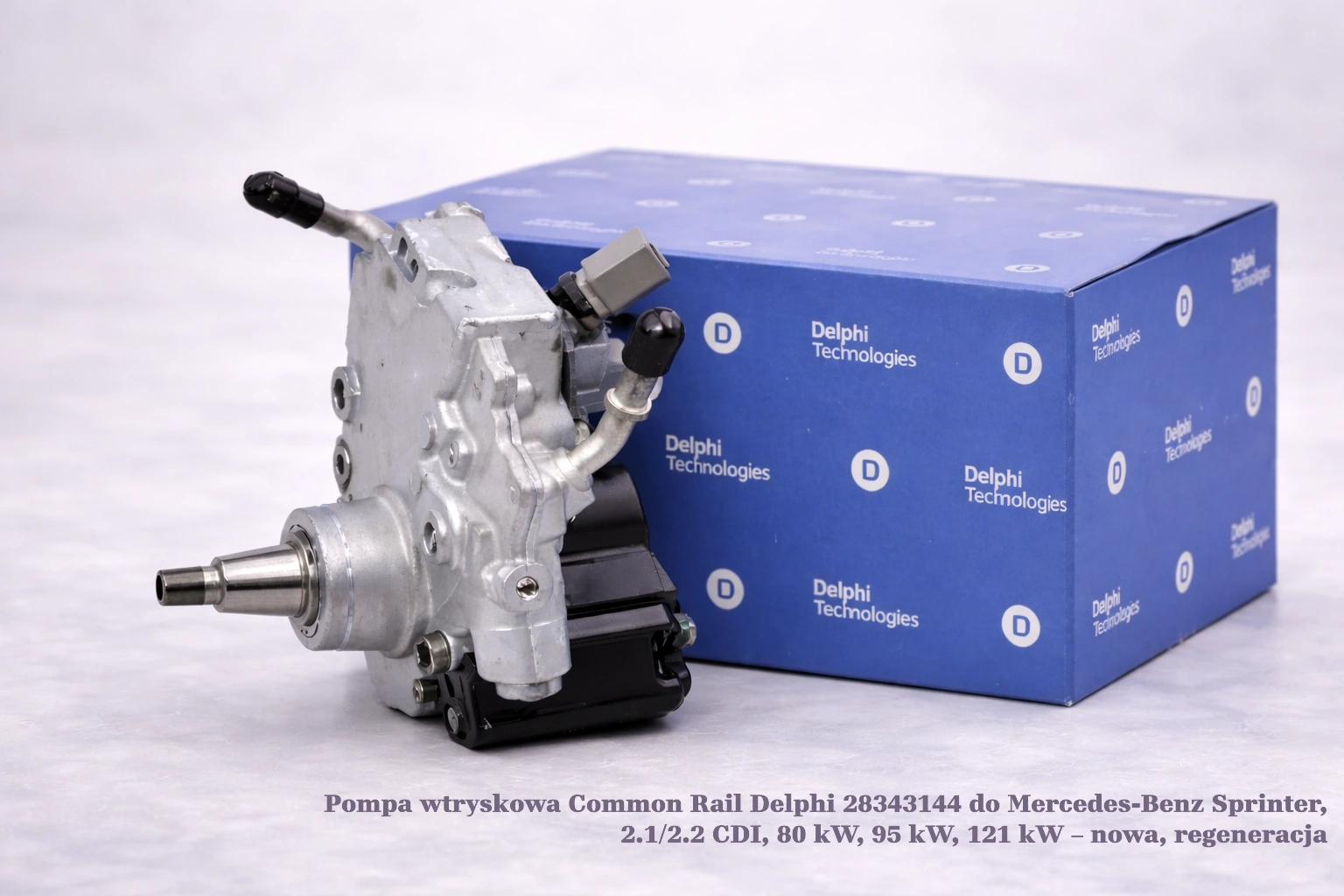Pompa wtryskowa Common Rail Delphi 28343144 do Mercedes-Benz Sprinter, 2.1/2.2 CDI, 80 kW, 95 kW, 121 kW – nowa, regeneracja