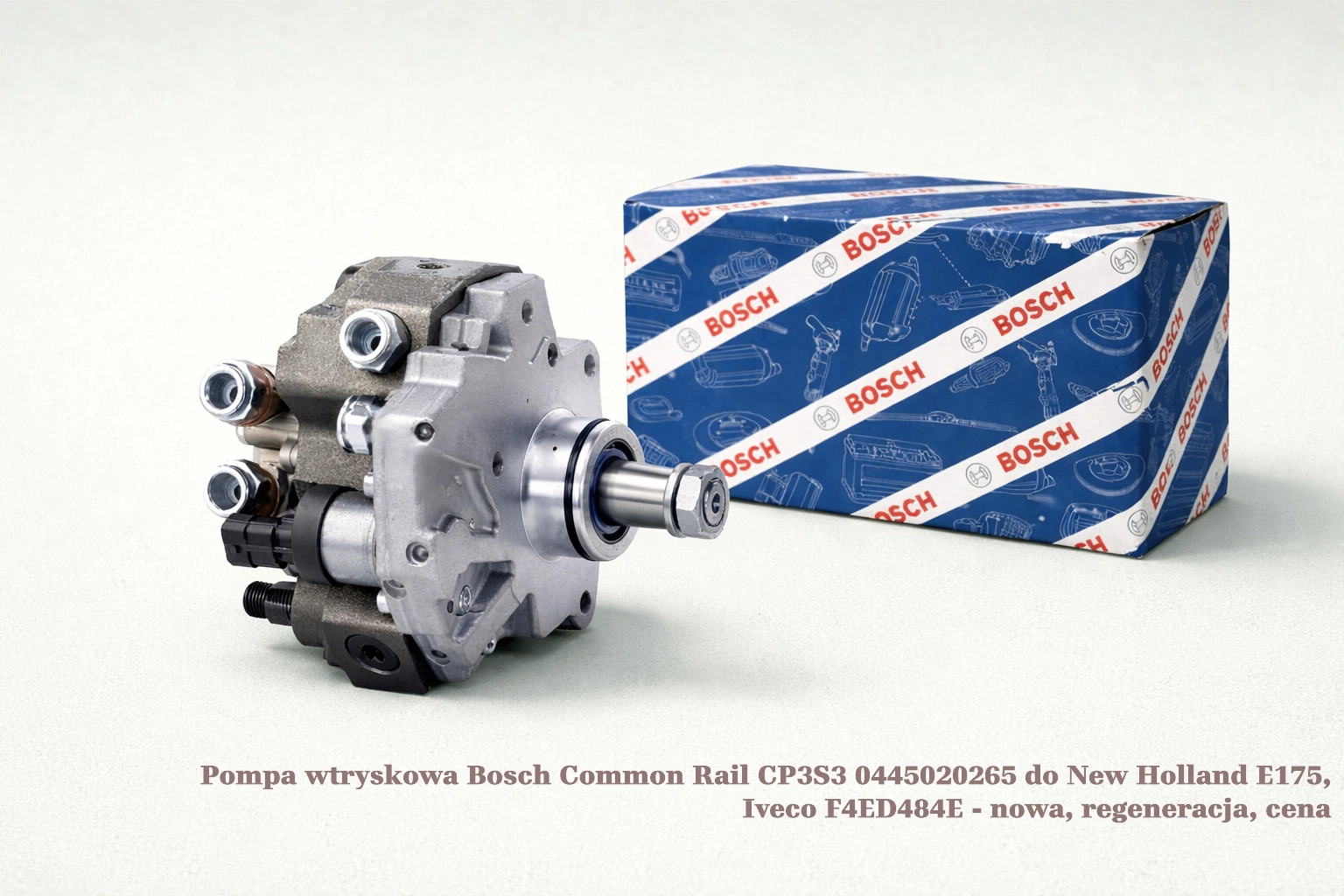 Pompa wtryskowa Bosch Common Rail CP3S3 0445020265 do New Holland E175, Iveco F4ED484E - nowa, regeneracja, cena