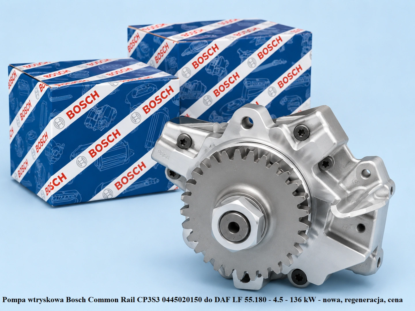 Pompa wtryskowa Bosch Common Rail CP3S3 0445020150 do DAF LF 55.180 - 4.5 - 136 kW Pompa wtryskowa Bosch Common Rail CP3S3 0445020150 do DAF LF 55.180 - 4.5 - 136 kW - nowa, regeneracja, cena