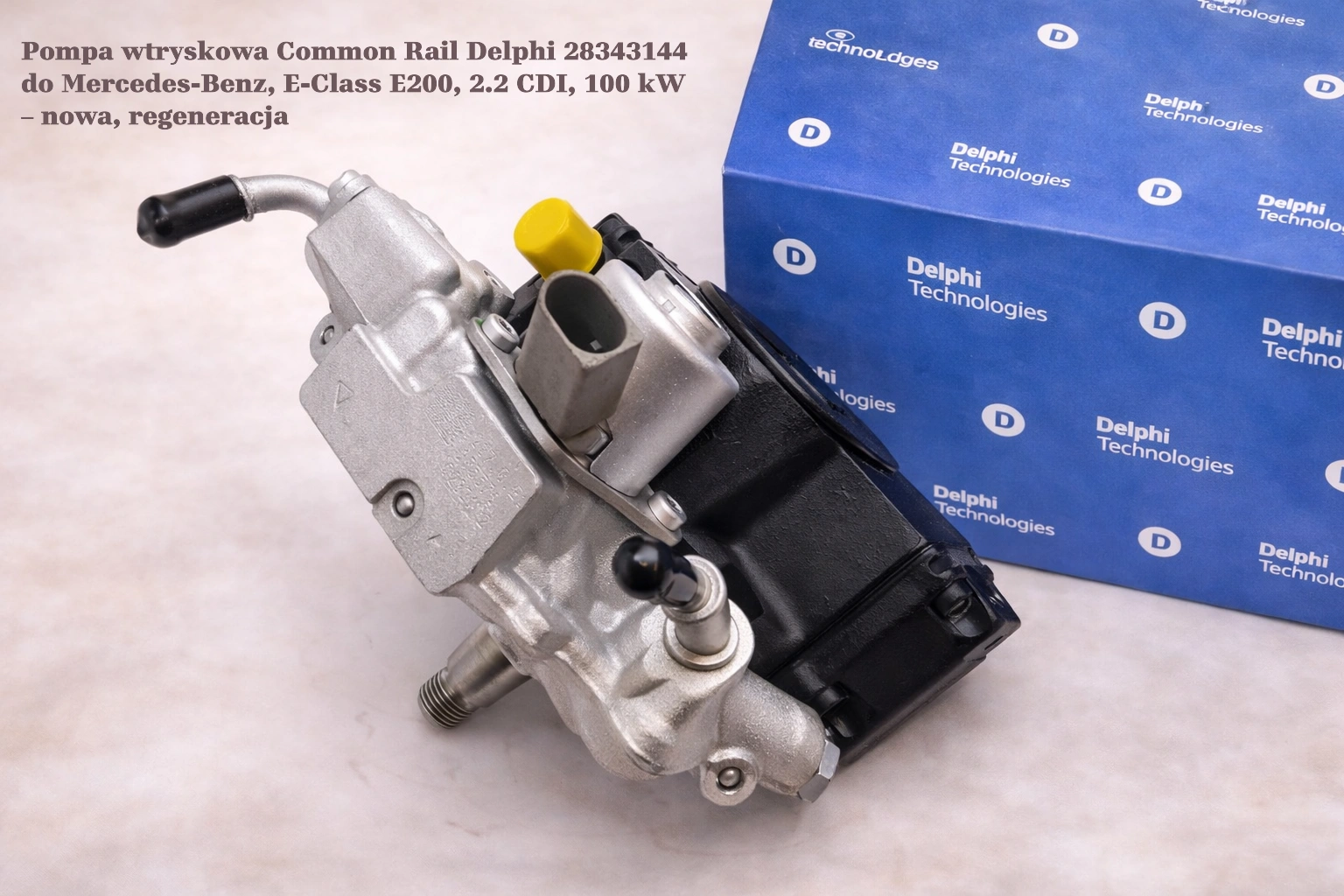 Pompa wtryskowa Common Rail Delphi 28343144 do Mercedes-Benz, E-Class E200, 2.2 CDI, 100 kW – nowa, regeneracja