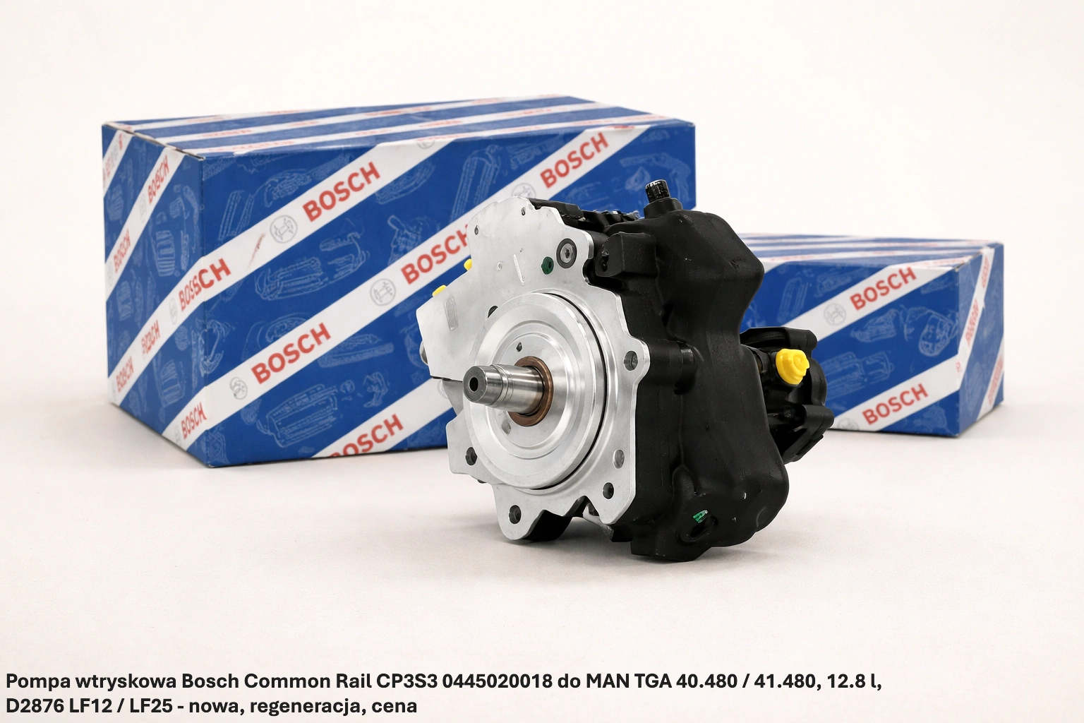 Pompa wtryskowa Bosch Common Rail CP3S3 0445020018 do MAN TGA 40.480 / 41.480, 12.8 l, D2876 LF12 / LF25 - nowa, regeneracja, cena