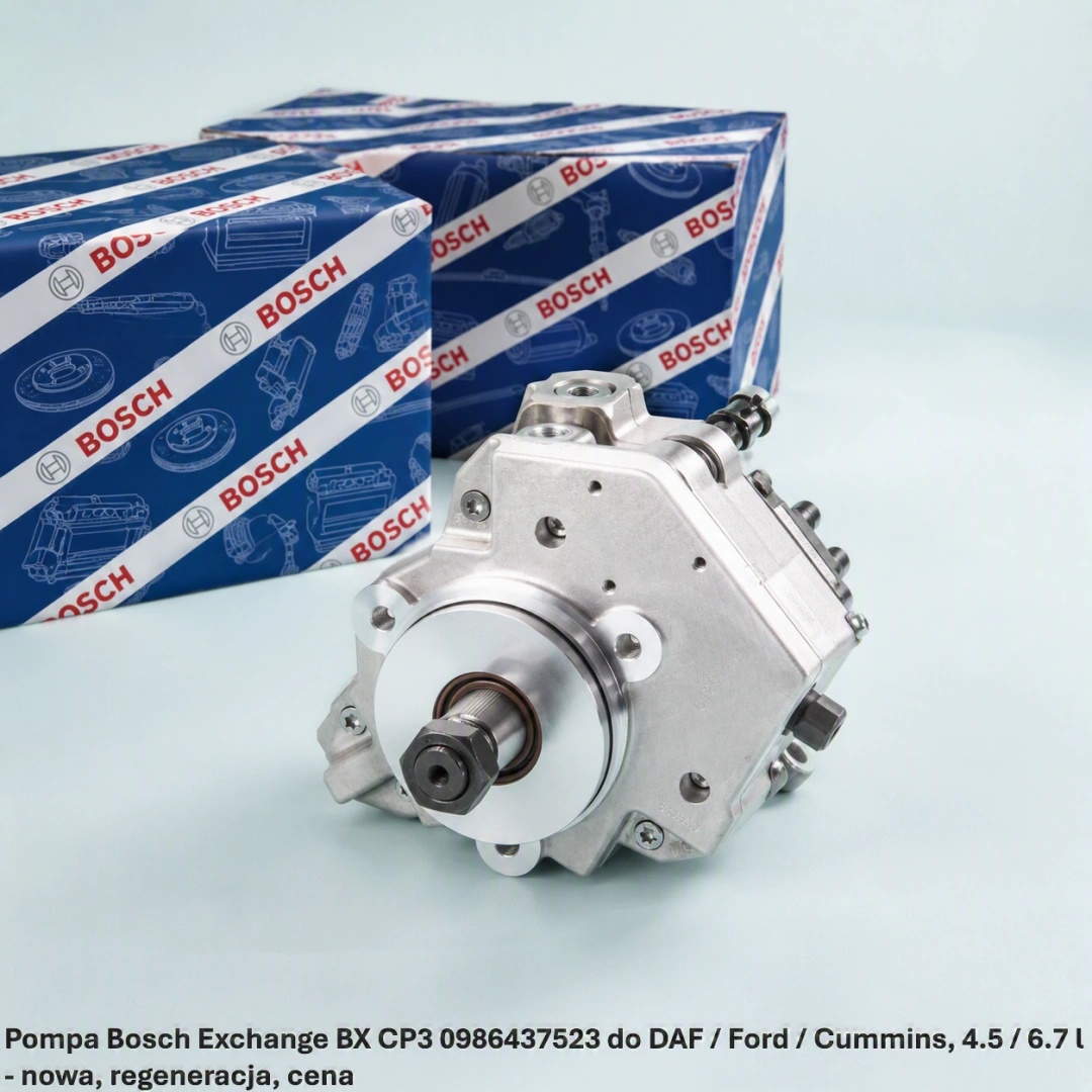 Pompa Bosch Exchange BX CP3 0986437523 do DAF / Ford / Cummins, 4.5 / 6.7 l 