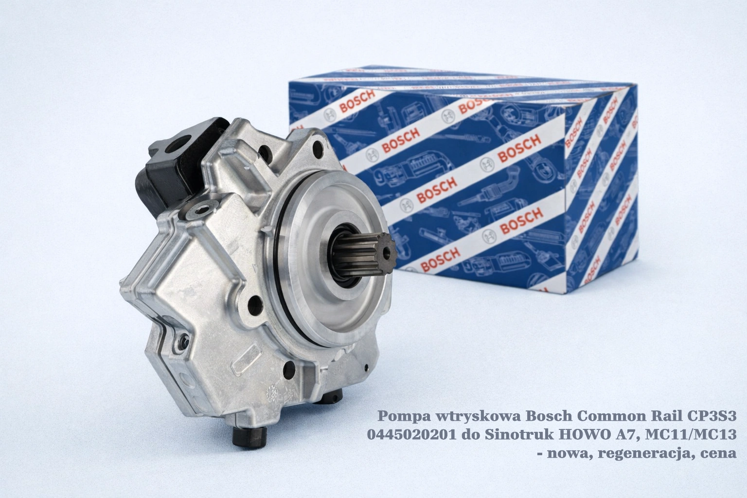Pompa wtryskowa Bosch Common Rail CP3S3 0445020201 do Sinotruk HOWO A7, MC11/MC13 Pompa wtryskowa Bosch Common Rail CP3S3 0445020201 do Sinotruk HOWO A7, MC11/MC13 - nowa, regeneracja, cena