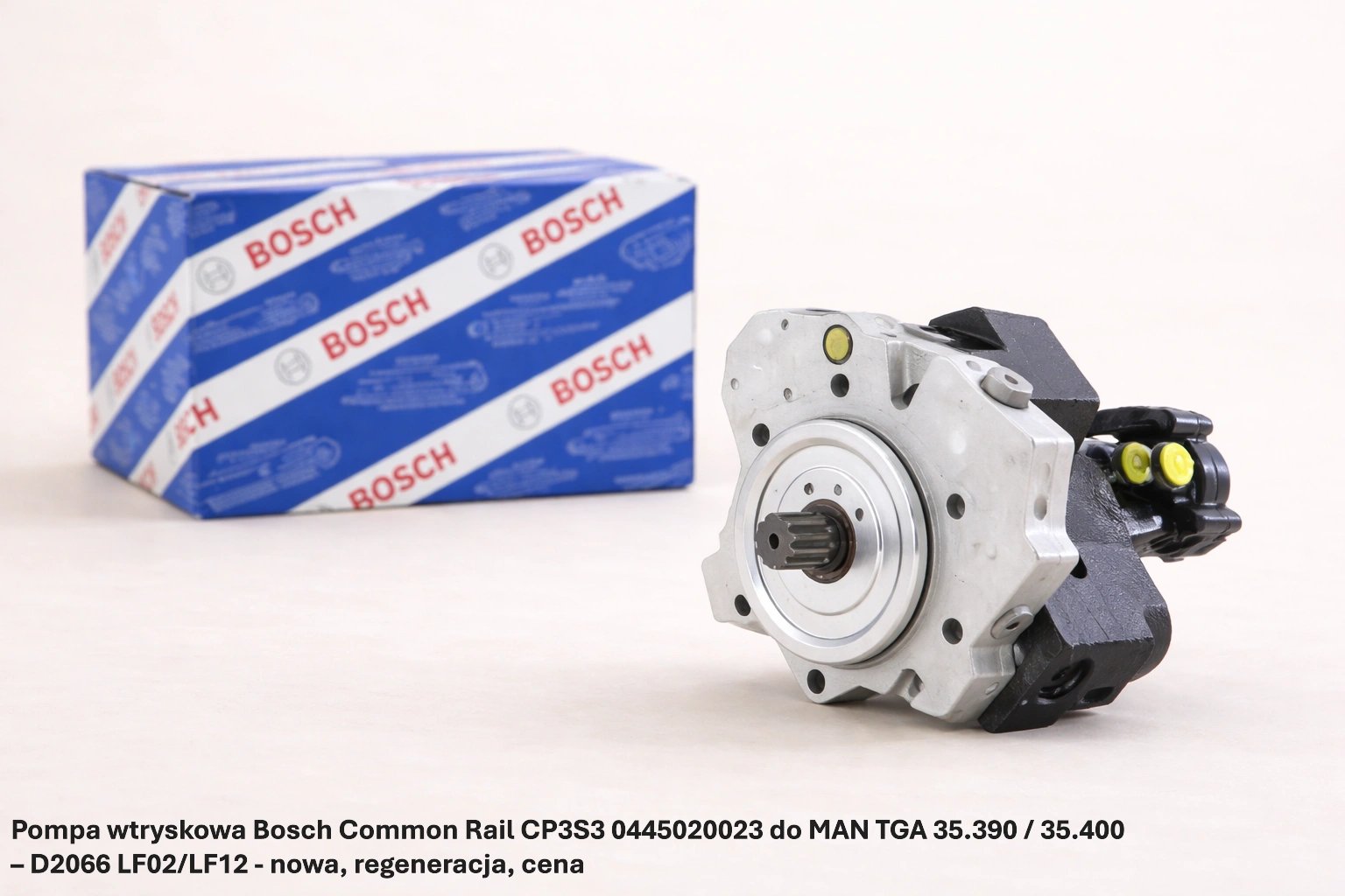 Pompa wtryskowa Bosch Common Rail CP3S3 0445020023 do MAN TGA 35.390 / 35.400 – D2066 LF02/LF12 - nowa, regeneracja, cena