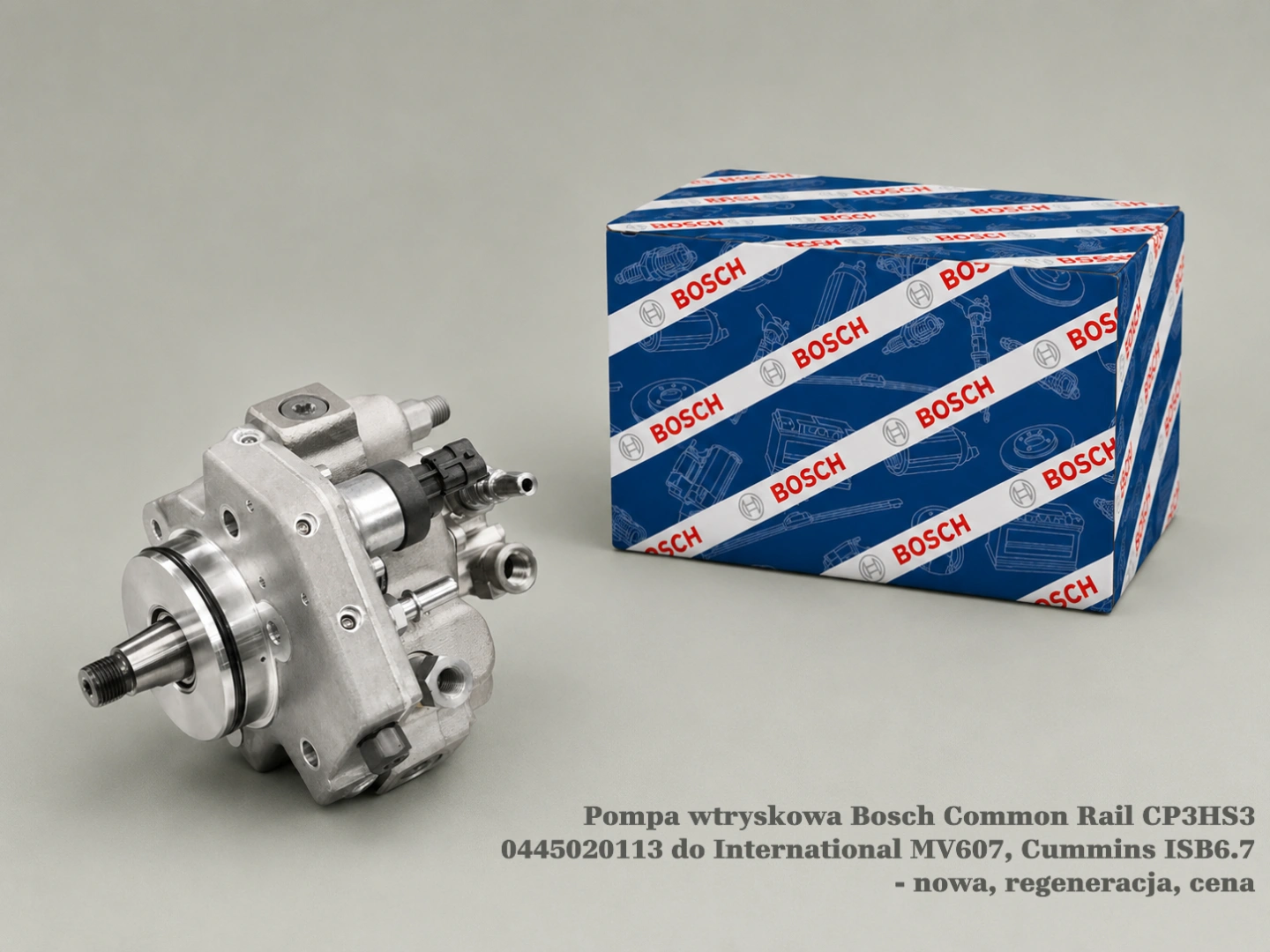 Pompa wtryskowa Bosch Common Rail CP3HS3 0445020113 do International MV607, Cummins ISB6.7 - nowa, regeneracja, cena