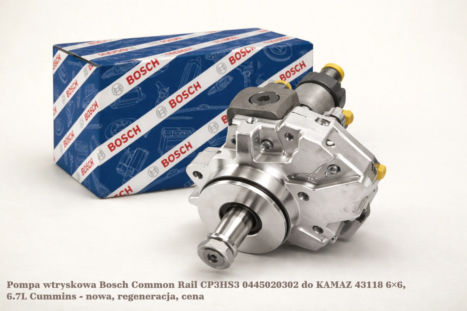 Pompa wtryskowa Bosch Common Rail CP3HS3 0445020302 do KAMAZ 43118 6×6, 6.7L Cummins Pompa wtryskowa Bosch Common Rail CP3HS3 0445020302 do KAMAZ 43118 6×6, 6.7L Cummins - nowa, regeneracja, cena