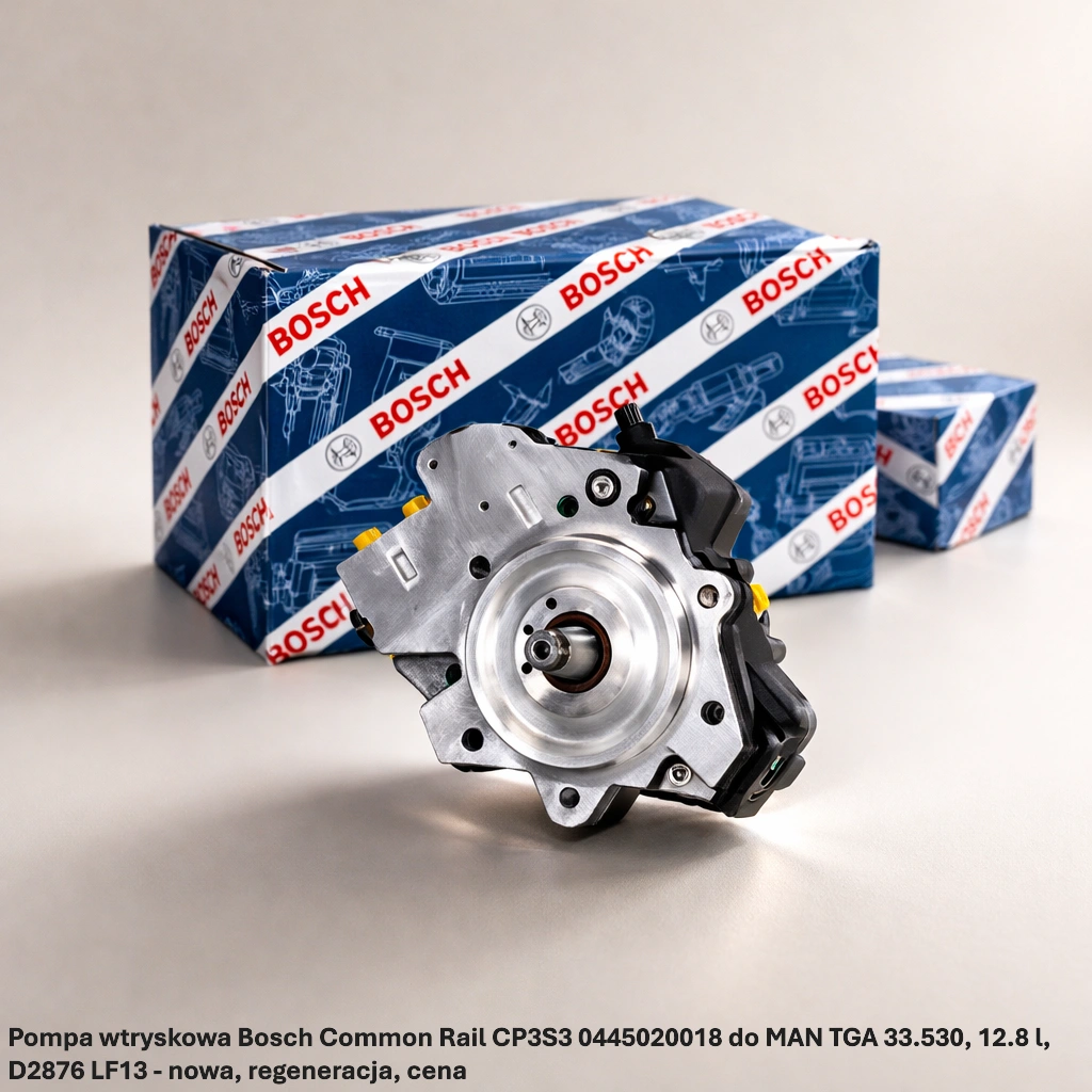Pompa wtryskowa Bosch Common Rail CP3S3 0445020018 do MAN TGA 33.530, 12.8 l, D2876 LF13 - nowa, regeneracja, cena