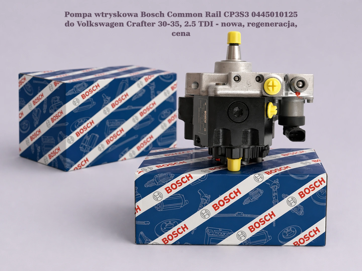 Pompa wtryskowa Bosch Common Rail CP3S3 0445010125 do Volkswagen Crafter 30-35, 2.5 TDI - nowa, regeneracja, cena