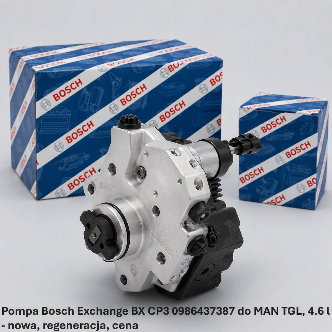 Pompa Bosch Exchange BX CP3 0986437387 do MAN TGL, 4.6 l 