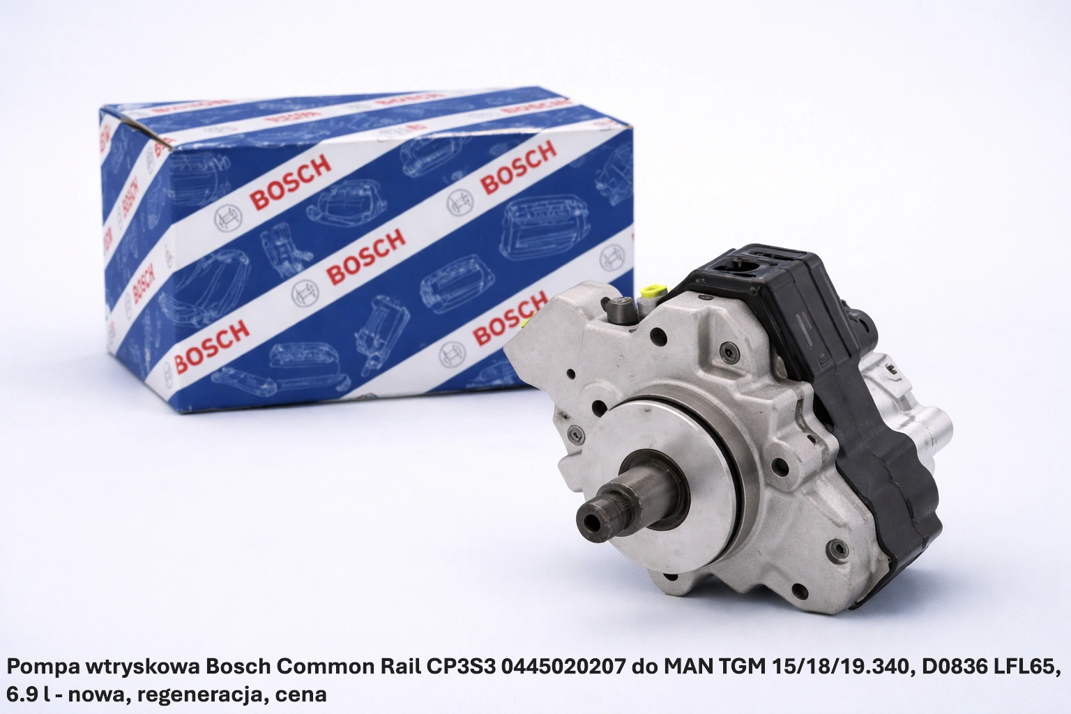 Pompa wtryskowa Bosch Common Rail CP3S3 0445020207 do MAN TGM 15/18/19.340, D0836 LFL65, 6.9 l Pompa wtryskowa Bosch Common Rail CP3S3 0445020207 do MAN TGM 15/18/19.340, D0836 LFL65, 6.9 l - nowa, regeneracja, cena