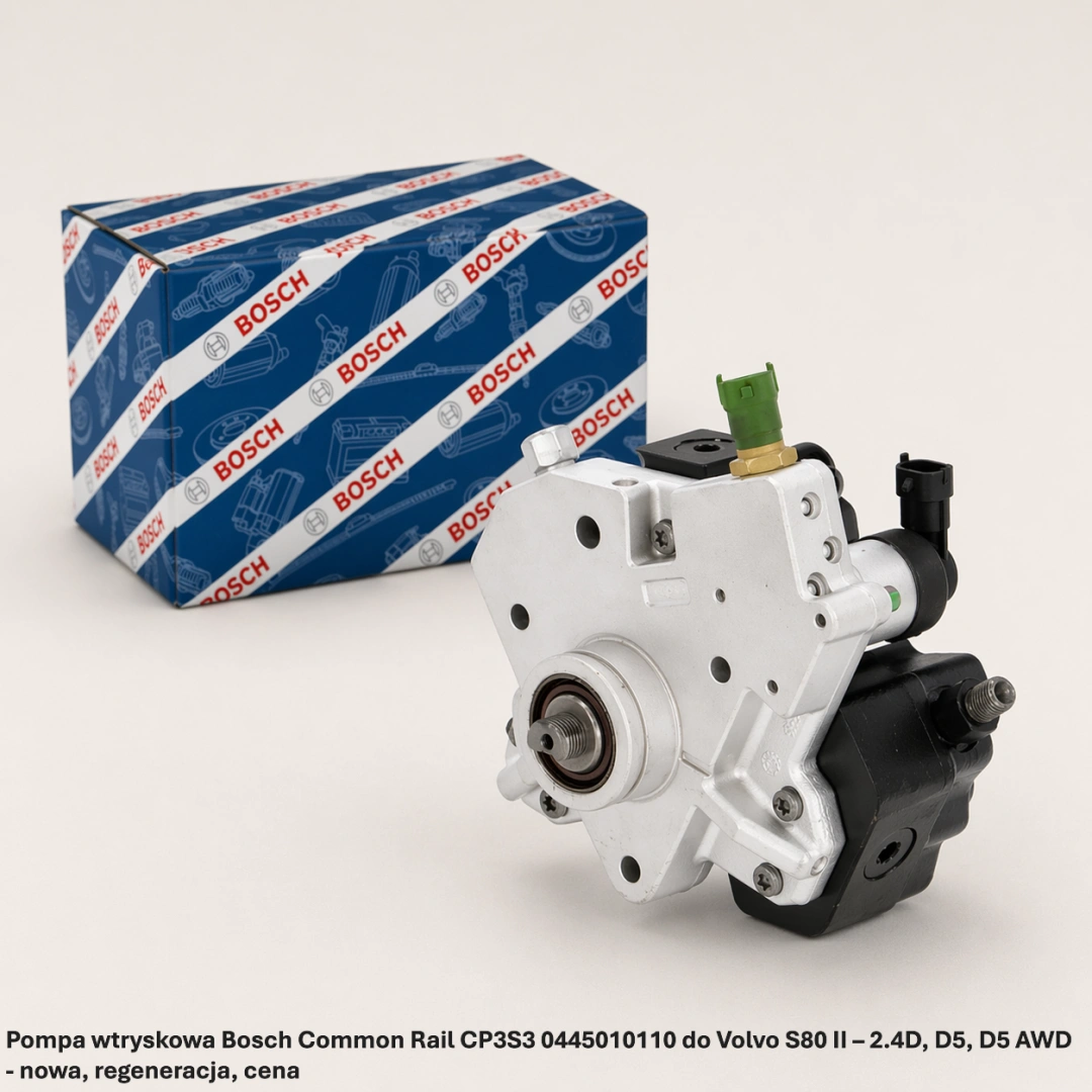 Pompa wtryskowa Bosch Common Rail CP3S3 0445010110 do Volvo S80 II – 2.4D, D5, D5 AWD - nowa, regeneracja, cena