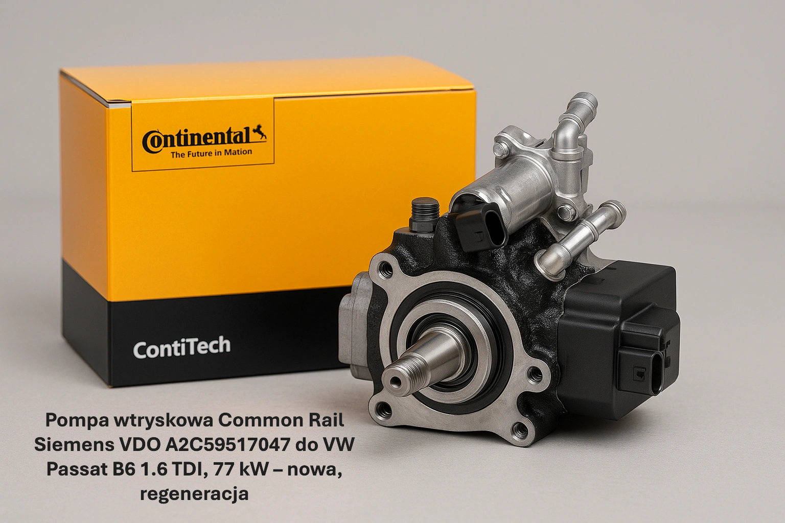 Pompa wtryskowa Common Rail Siemens VDO A2C59517047 do VW Passat B6 1.6 TDI, 77 kW – nowa, regeneracja