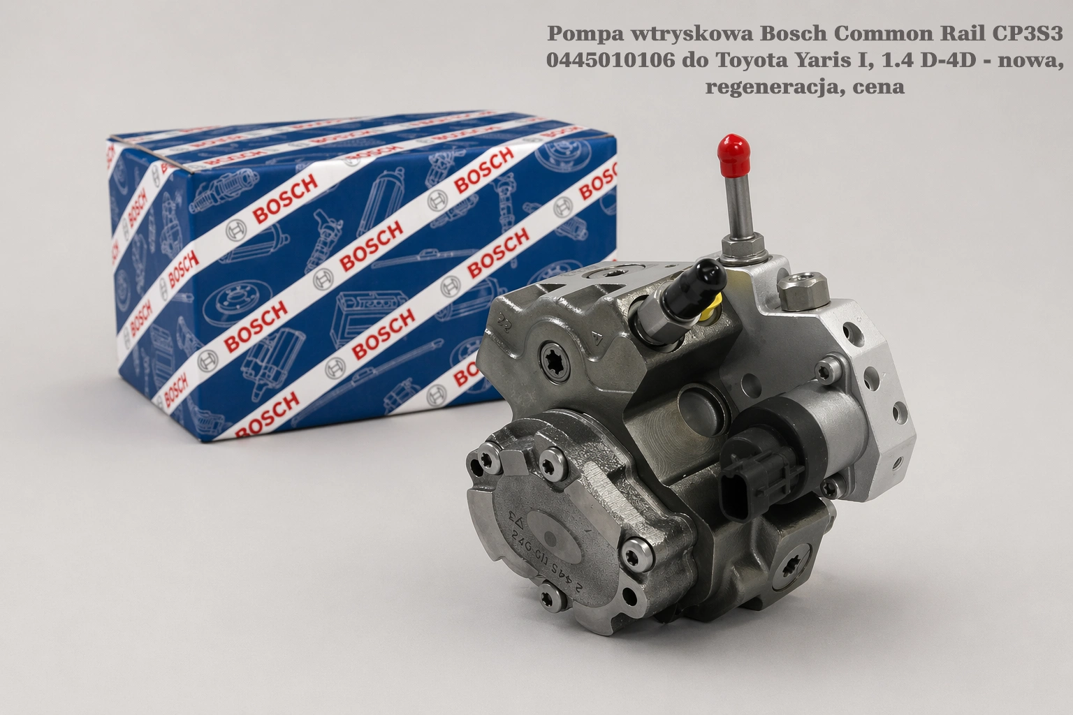 Pompa wtryskowa Bosch Common Rail CP3S3 0445010106 do Toyota Yaris I, 1.4 D-4D - nowa, regeneracja, cena