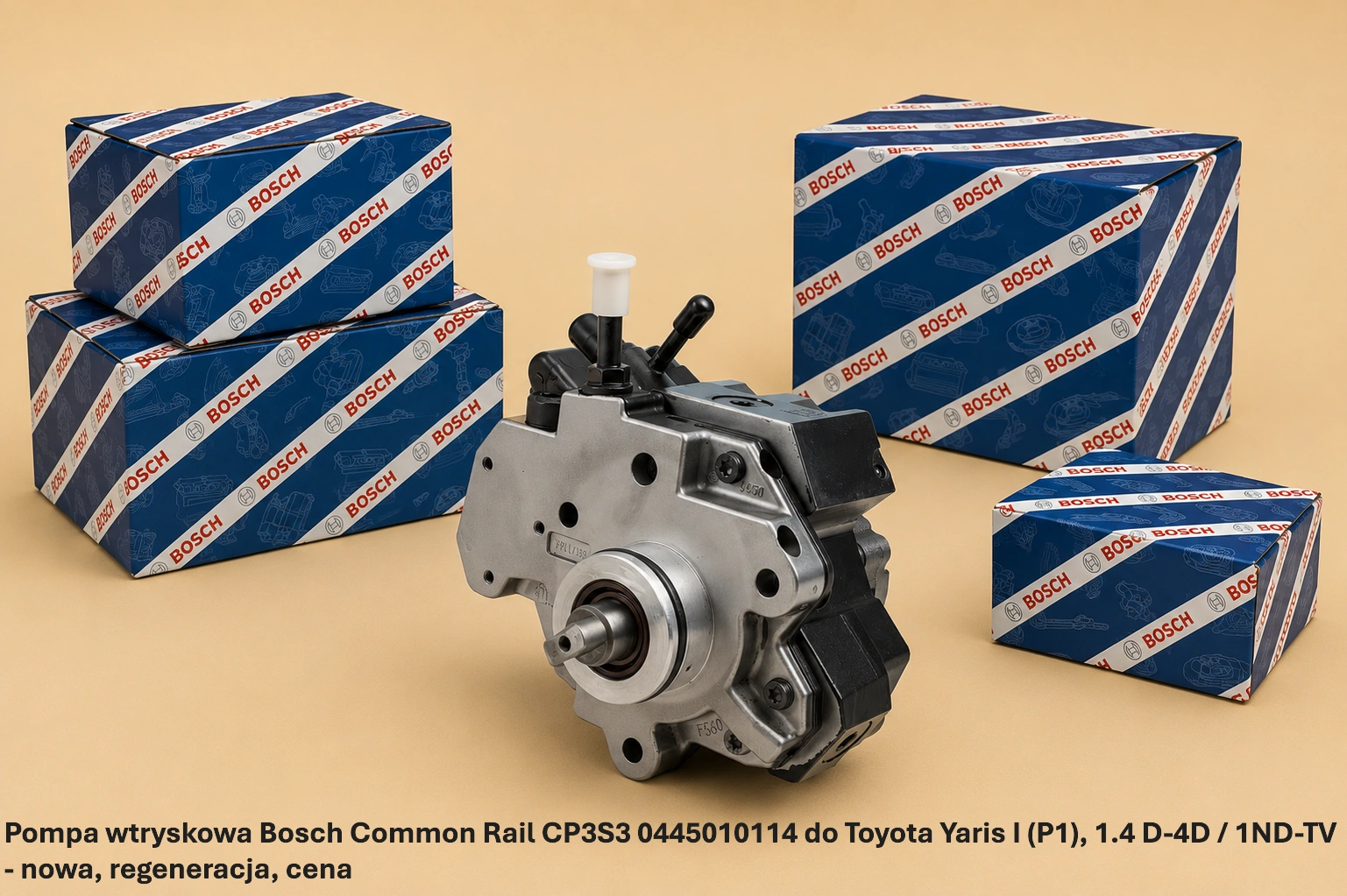 Pompa wtryskowa Bosch Common Rail CP3S3 0445010114 do Toyota Yaris I (P1), 1.4 D-4D / 1ND-TV - nowa, regeneracja, cena