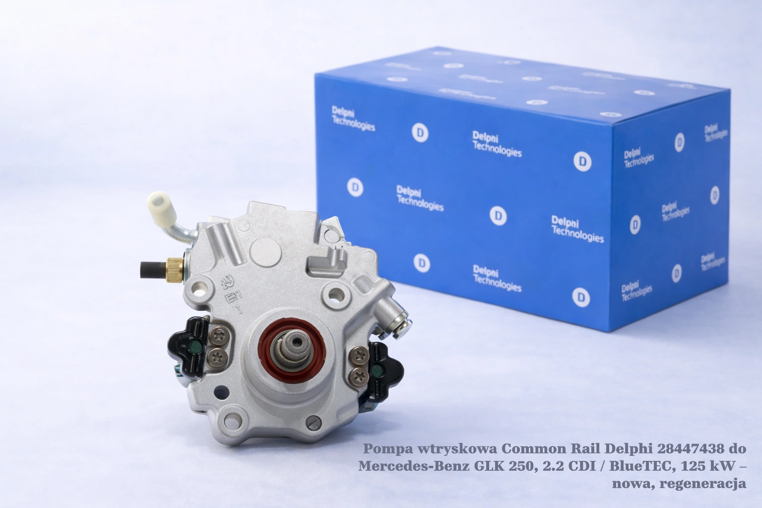 Pompa wtryskowa Common Rail Delphi 28447438 do Mercedes-Benz GLK 250, 2.2 CDI / BlueTEC, 125 kW – nowa, regeneracja