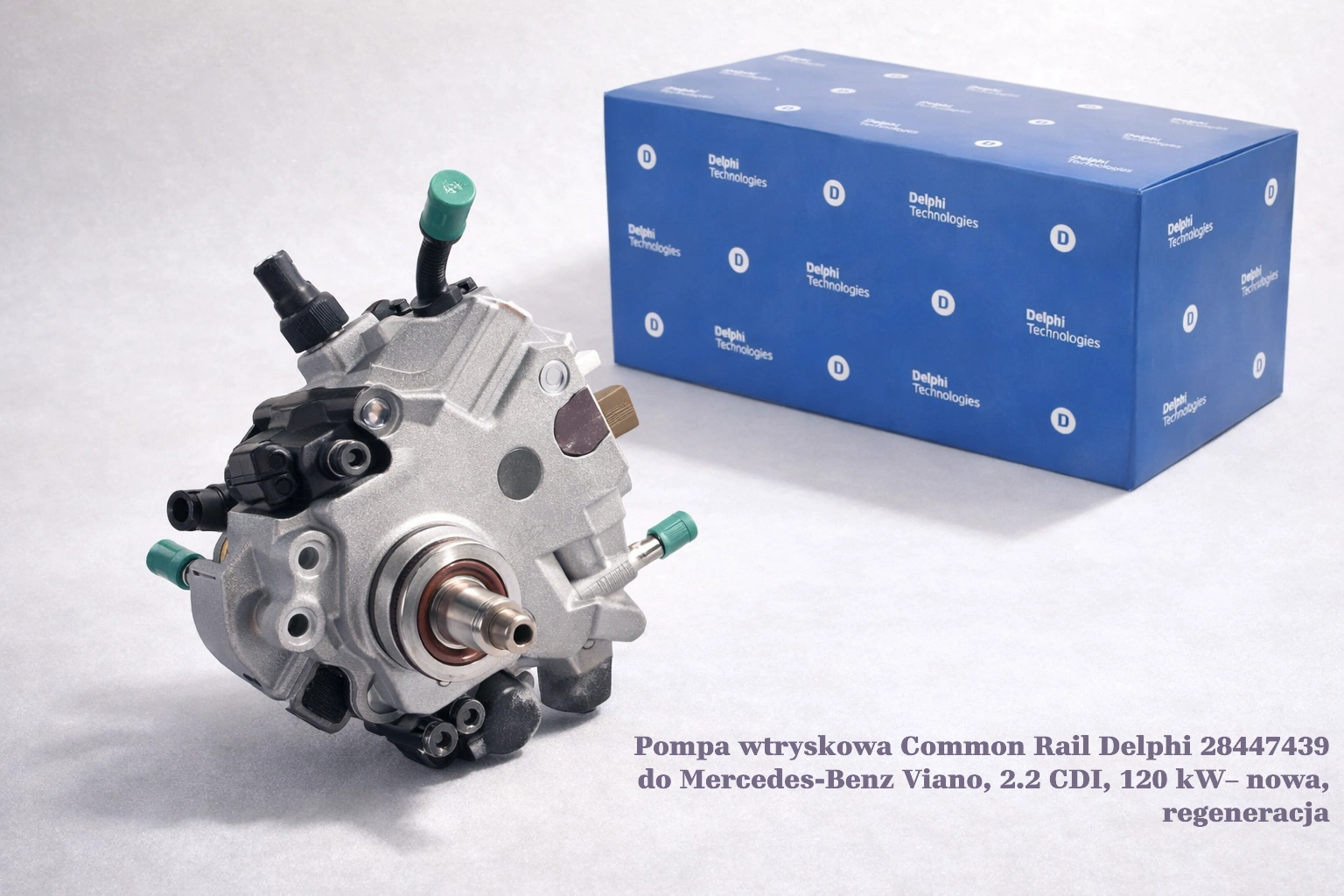Pompa wtryskowa Common Rail Delphi 28447439 do Mercedes-Benz Viano, 2.2 CDI, 120 kW– nowa, regeneracja