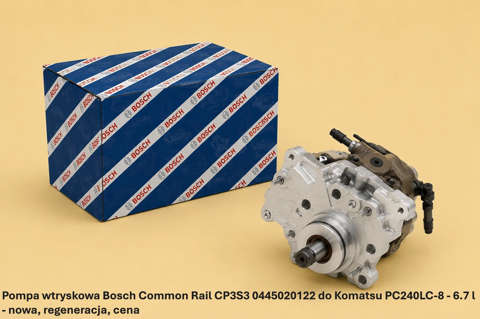 Pompa wtryskowa Bosch Common Rail CP3S3 0445020122 do Komatsu PC240LC-8 - 6.7 l - nowa, regeneracja, cena