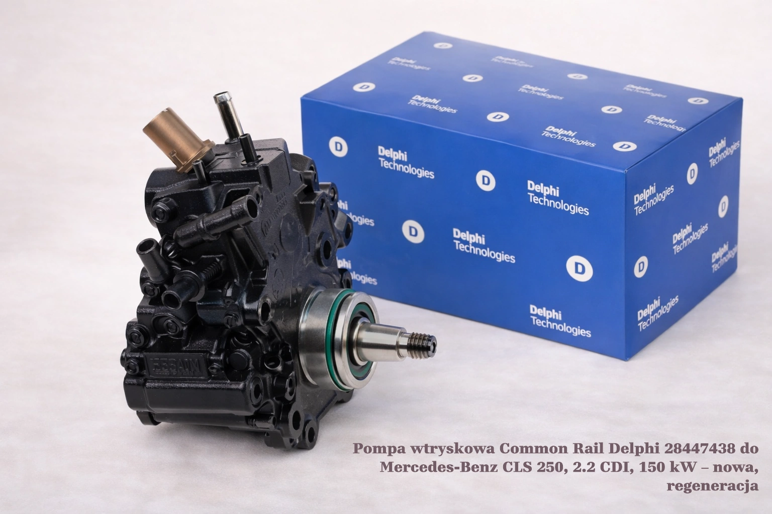 Pompa wtryskowa Common Rail Delphi 28447438 do Mercedes-Benz CLS 250, 2.2 CDI, 150 kW – nowa, regeneracja