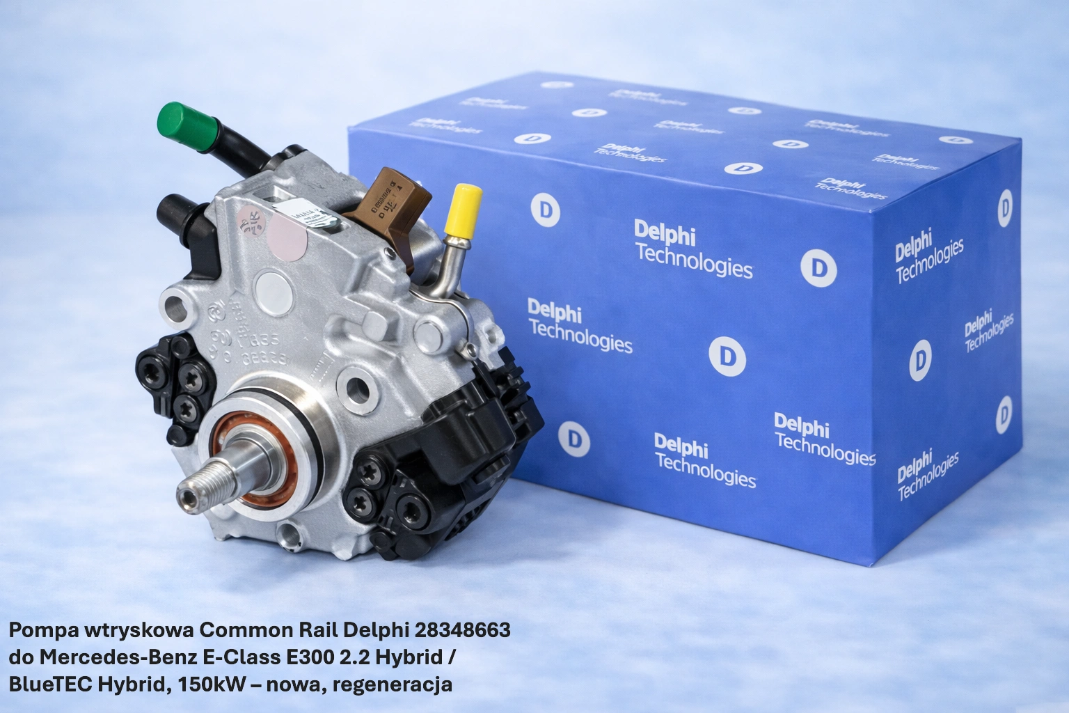 Pompa wtryskowa Common Rail Delphi 28348663 do Mercedes-Benz E-Class E300 2.2 Hybrid / BlueTEC Hybrid, 150kW – nowa, regeneracja