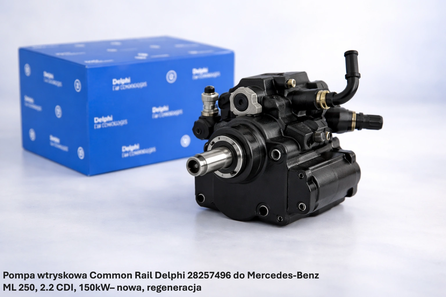 Pompa wtryskowa Common Rail Delphi 28257496 do Mercedes-Benz ML 250, 2.2 CDI, 150kW Pompa wtryskowa Common Rail Delphi 28257496 do Mercedes-Benz ML 250, 2.2 CDI, 150kW– nowa, regeneracja