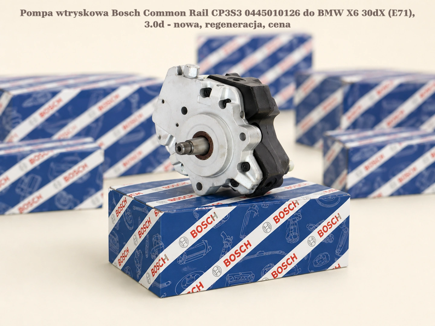 Pompa wtryskowa Bosch Common Rail CP3S3 0445010126 do BMW X6 30dX (E71), 3.0d - nowa, regeneracja, cena