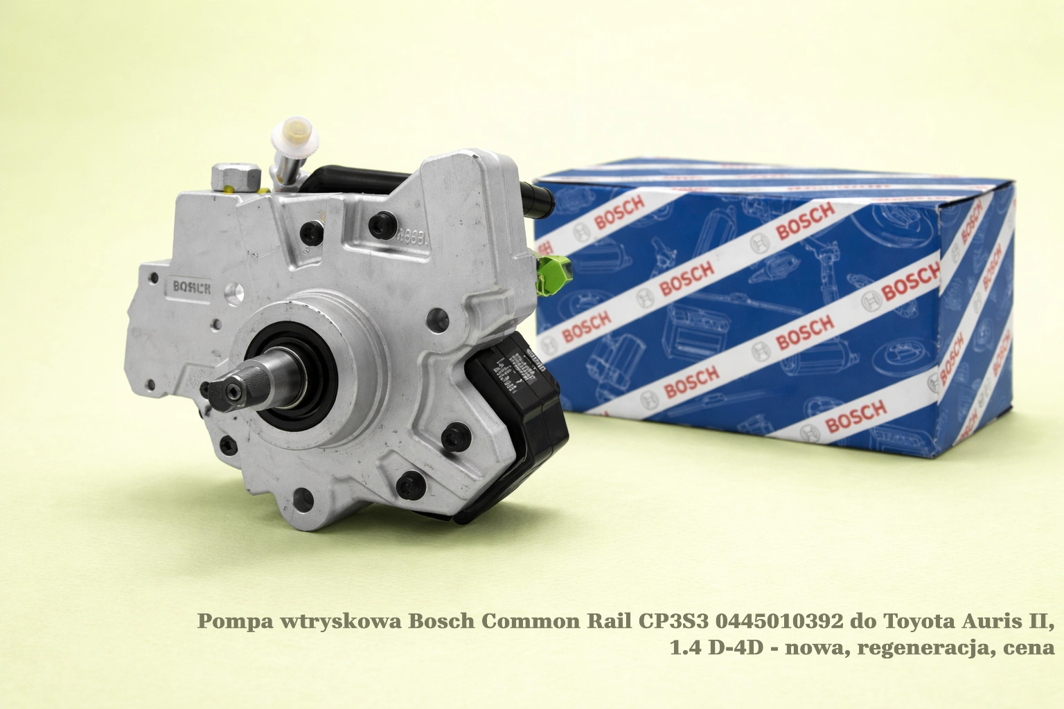 Pompa wtryskowa Bosch Common Rail CP3S3 0445010392 do Toyota Auris II, 1.4 D-4D - nowa, regeneracja, cena
