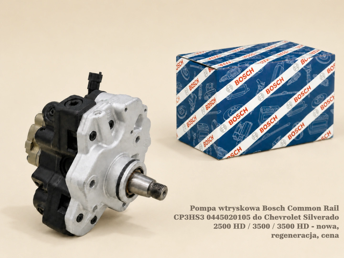 Pompa wtryskowa Bosch Common Rail CP3HS3 0445020105 do Chevrolet Silverado 2500 HD / 3500 / 3500 HD - nowa, regeneracja, cena
