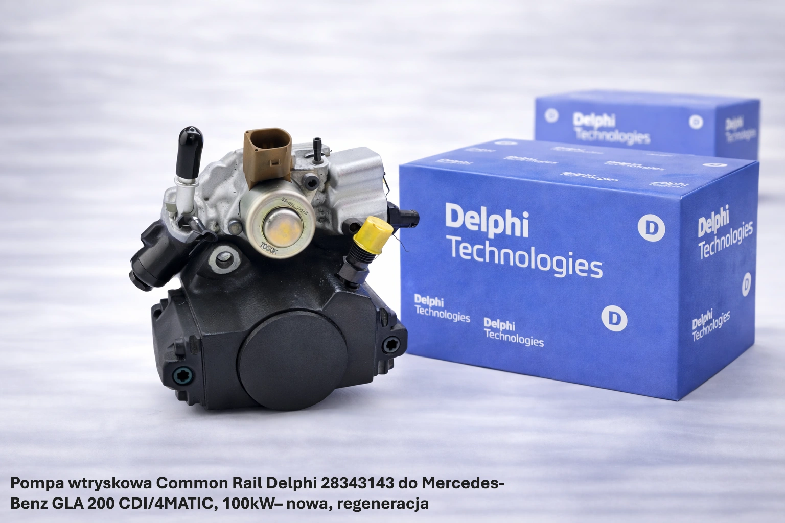 Pompa wtryskowa Common Rail Delphi 28343143 do Mercedes-Benz GLA 200 CDI/4MATIC, 100kW– nowa, regeneracja
