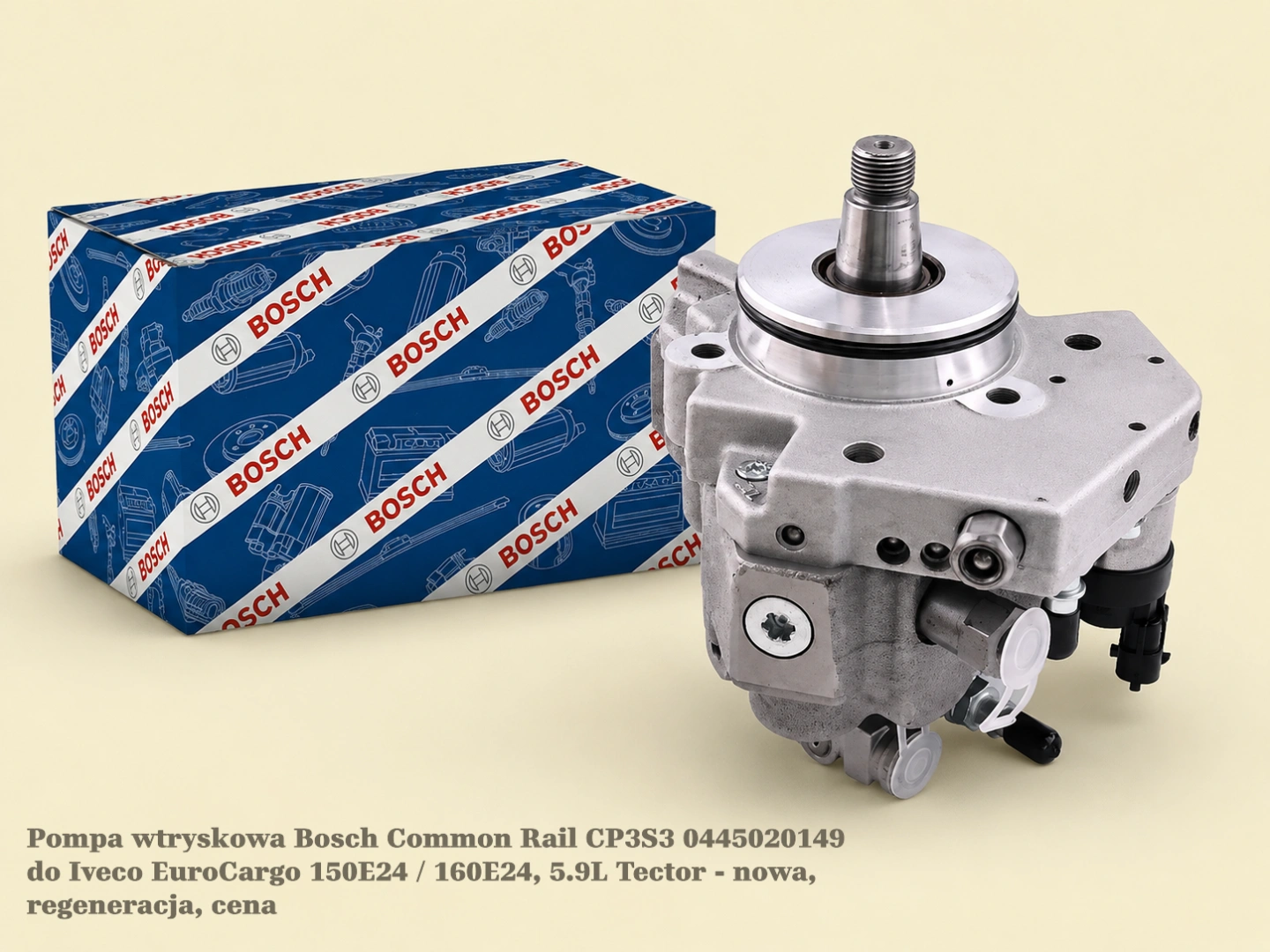 Pompa wtryskowa Bosch Common Rail CP3S3 0445020149 do Iveco EuroCargo 150E24 / 160E24, 5.9L Tector - nowa, regeneracja, cena