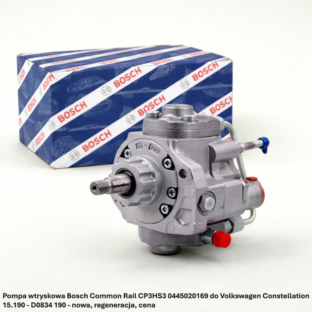 Pompa wtryskowa Bosch Common Rail CP3HS3 0445020169 do Volkswagen Constellation 15.190 - D0834 190 - nowa, regeneracja, cena