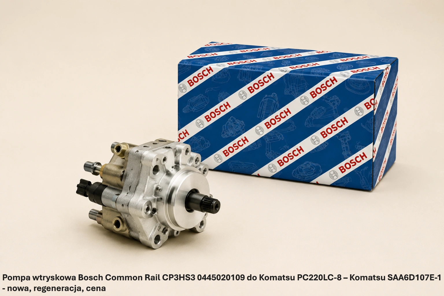 Pompa wtryskowa Bosch Common Rail CP3HS3 0445020109 do Komatsu PC220LC-8 – Komatsu SAA6D107E-1 Pompa wtryskowa Bosch Common Rail CP3HS3 0445020109 do Komatsu PC220LC-8 – Komatsu SAA6D107E-1 - nowa, regeneracja, cena