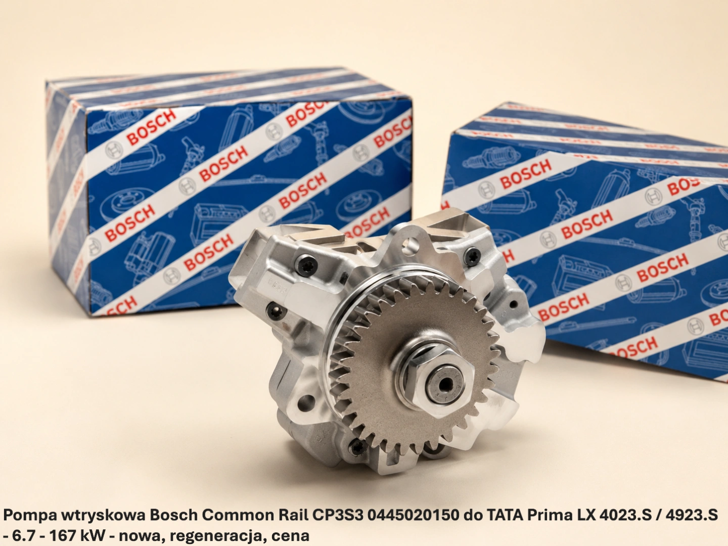 Pompa wtryskowa Bosch Common Rail CP3S3 0445020150 do TATA Prima LX 4023.S / 4923.S - 6.7 - 167 kW - nowa, regeneracja, cena