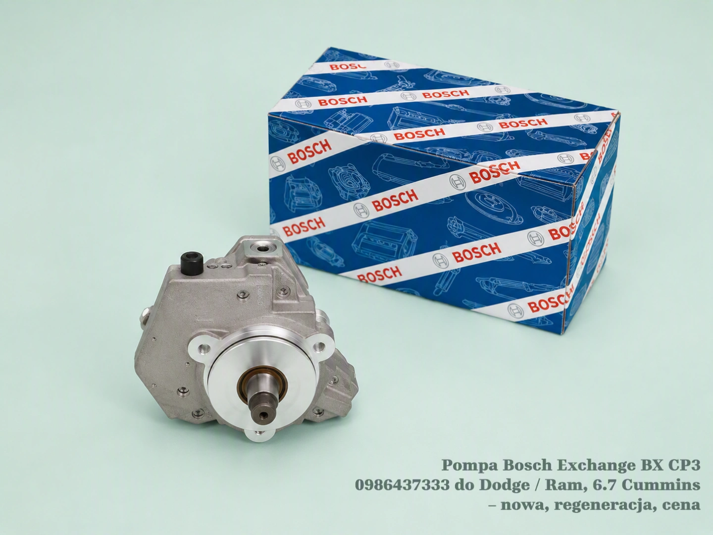 Pompa Bosch Exchange BX CP3 0986437333 do Dodge / Ram, 6.7 Cummins – nowa, regeneracja, cena