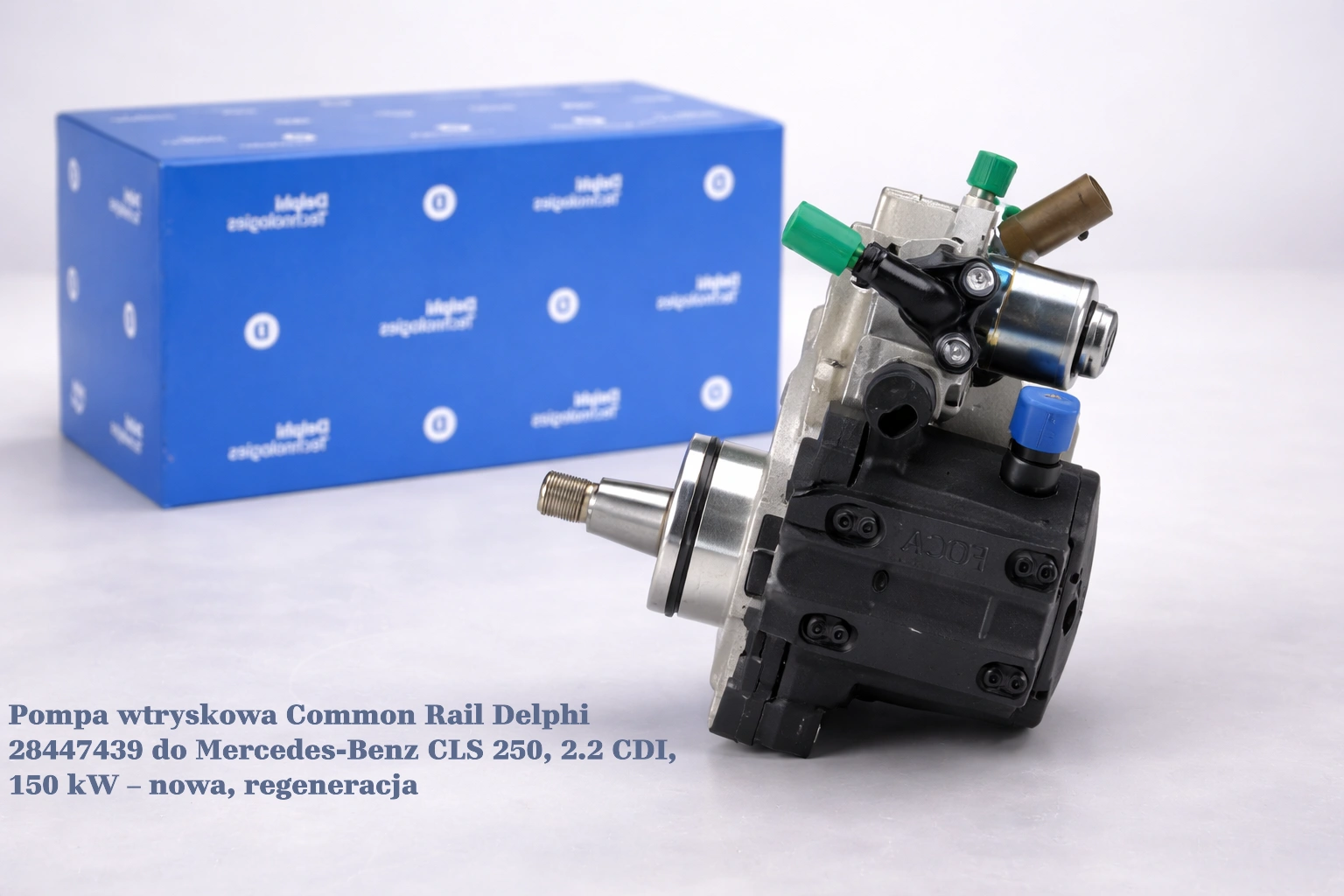 Pompa wtryskowa Common Rail Delphi 28447439 do Mercedes-Benz CLS 250, 2.2 CDI, 150 kW Pompa wtryskowa Common Rail Delphi 28447439 do Mercedes-Benz CLS 250, 2.2 CDI, 150 kW – nowa, regeneracja