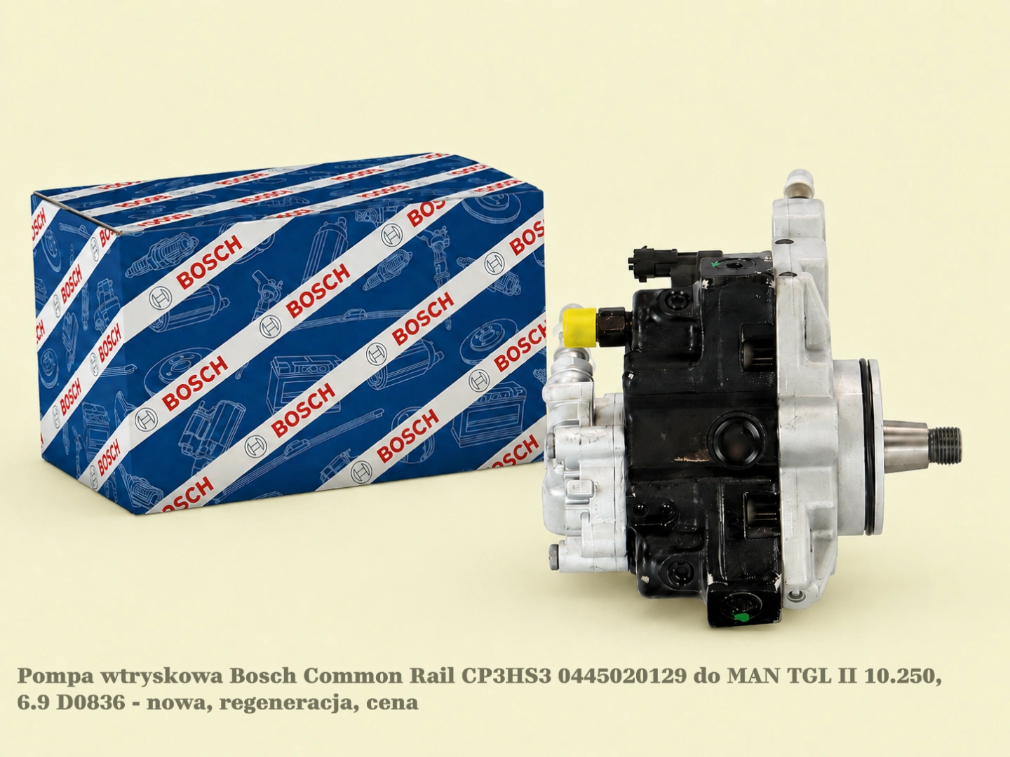 Pompa wtryskowa Bosch Common Rail CP3HS3 0445020129 do MAN TGL II 10.250, 6.9 D0836 - nowa, regeneracja, cena