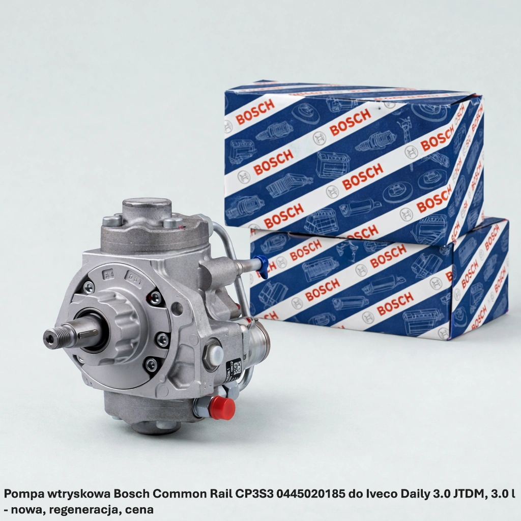 Pompa wtryskowa Bosch Common Rail CP3S3 0445020185 do Iveco Daily 3.0 JTDM, 3.0 l - nowa, regeneracja, cena