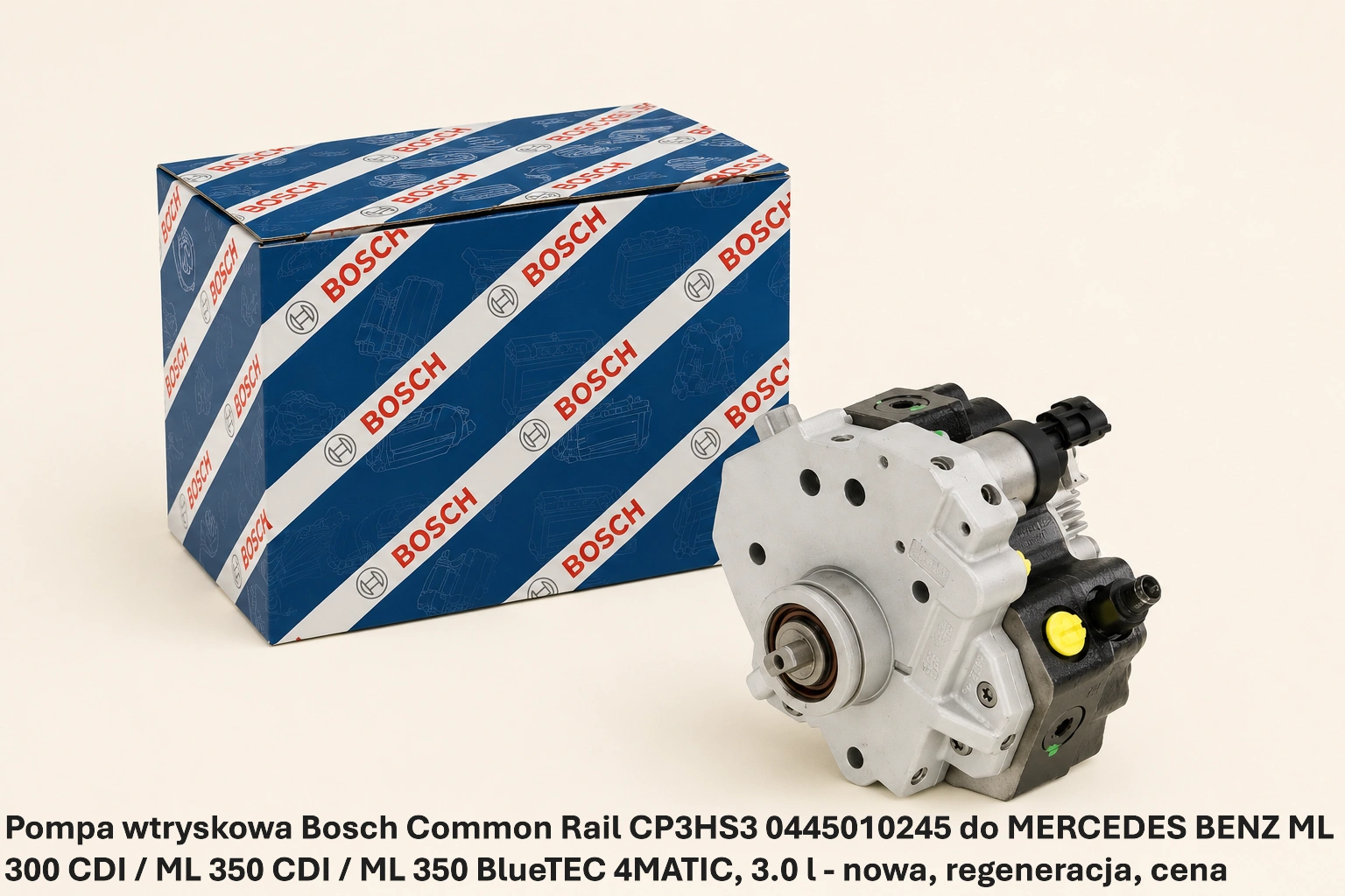 Pompa wtryskowa Bosch Common Rail CP3HS3 0445010245 do MERCEDES BENZ ML 300 CDI / ML 350 CDI / ML 350 BlueTEC 4MATIC, 3.0 l - nowa, regeneracja, cena