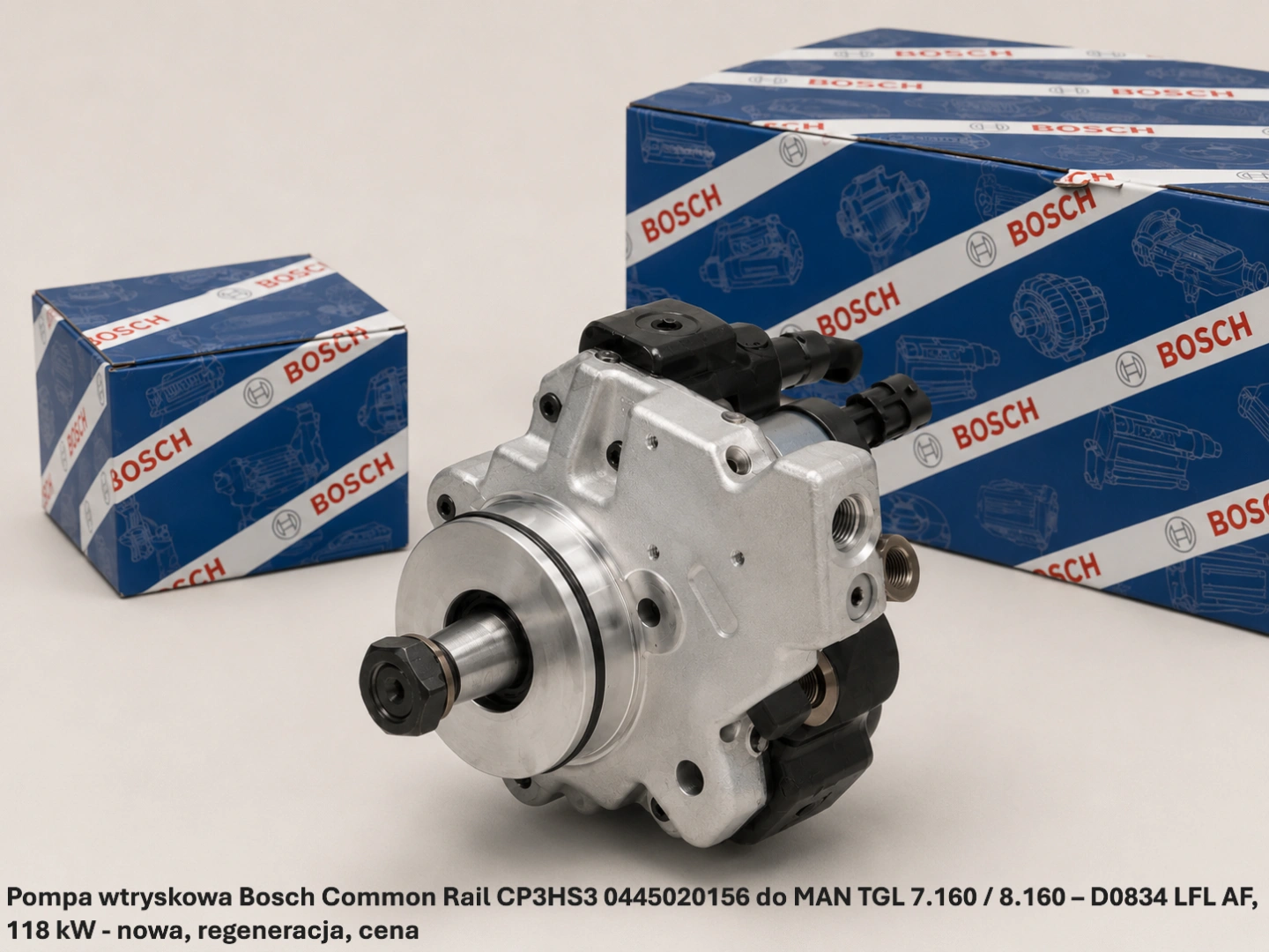 Pompa wtryskowa Bosch Common Rail CP3HS3 0445020156 do MAN TGL 7.160 / 8.160 – D0834 LFL AF, 118 kW - nowa, regeneracja, cena