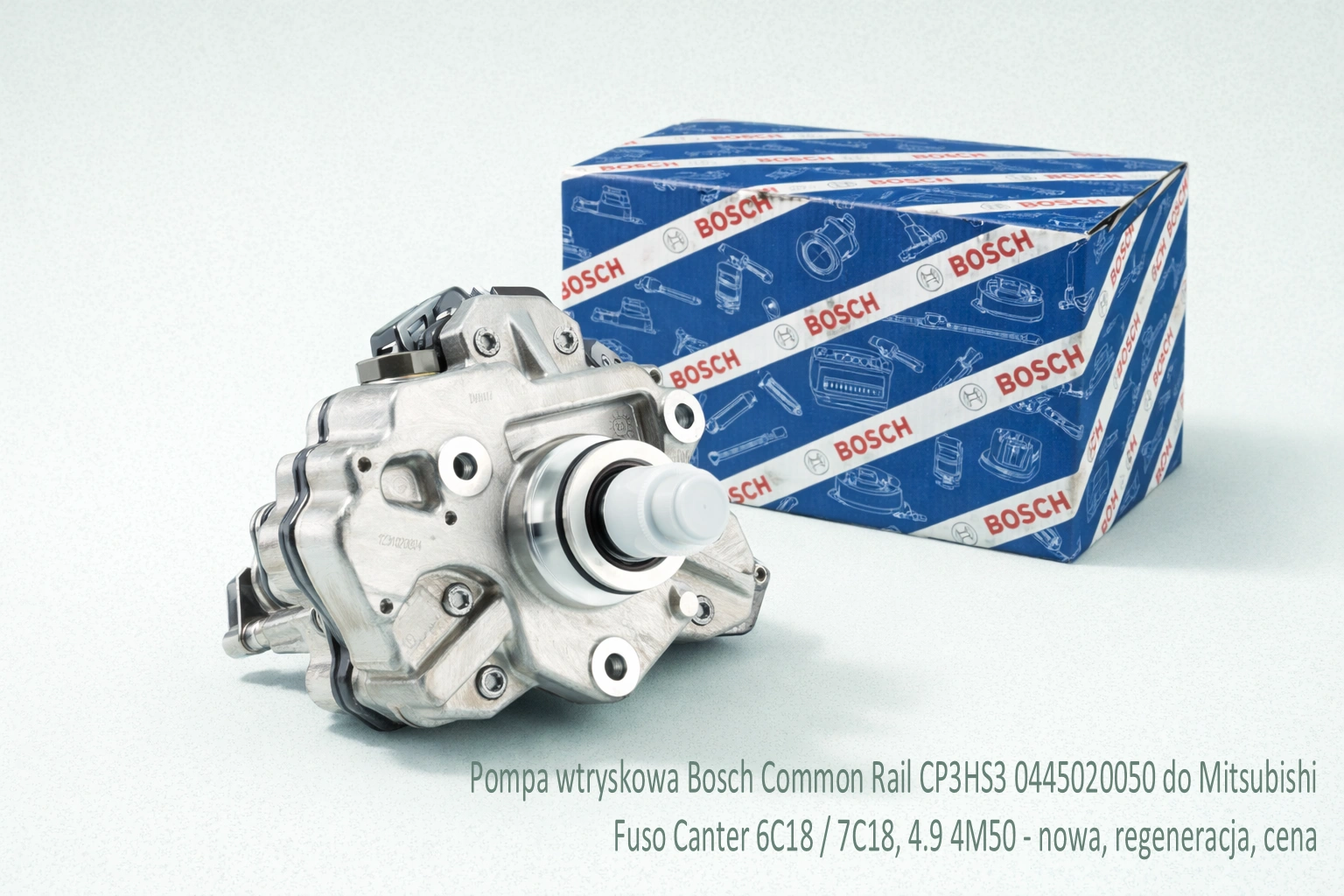 Pompa wtryskowa Bosch Common Rail CP3HS3 0445020050 do Mitsubishi Fuso Canter 6C18 / 7C18, 4.9 4M50 - nowa, regeneracja, cena