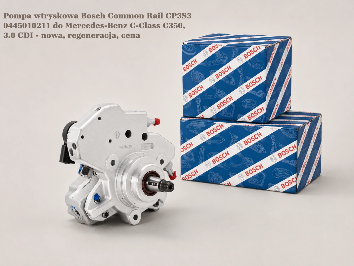 Pompa wtryskowa Bosch Common Rail CP3S3 0445010211 do Mercedes-Benz C-Class C350, 3.0 CDI