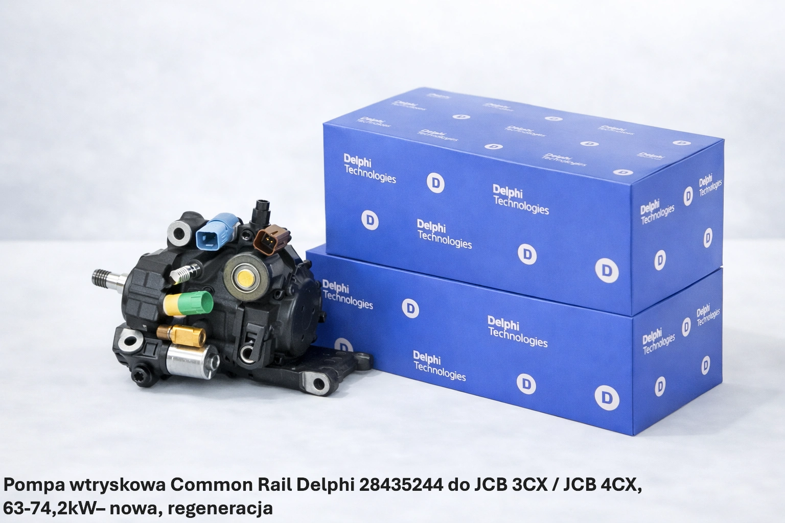 Pompa wtryskowa Common Rail Delphi 28435244 do JCB 3CX / JCB 4CX, 63-74,2kW– nowa, regeneracja