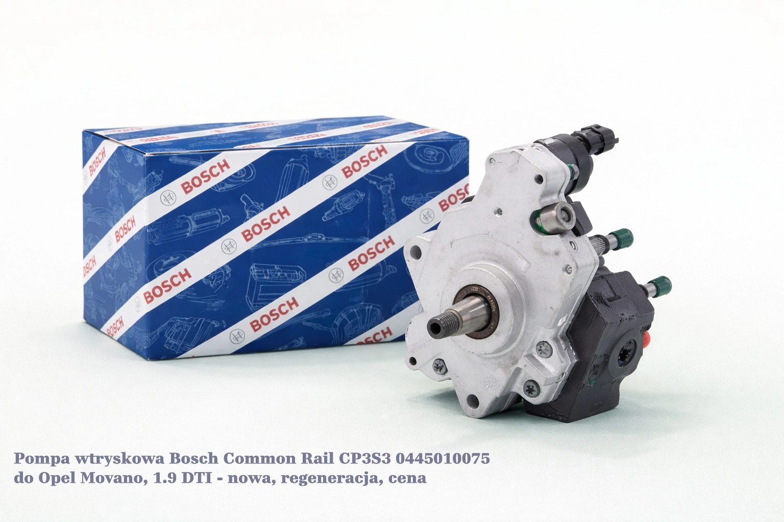 Pompa wtryskowa Bosch Common Rail CP3S3 0445010075 do Opel Movano, 1.9 DTI Pompa wtryskowa Bosch Common Rail CP3S3 0445010075 do Opel Movano, 1.9 DTI - nowa, regeneracja, cena