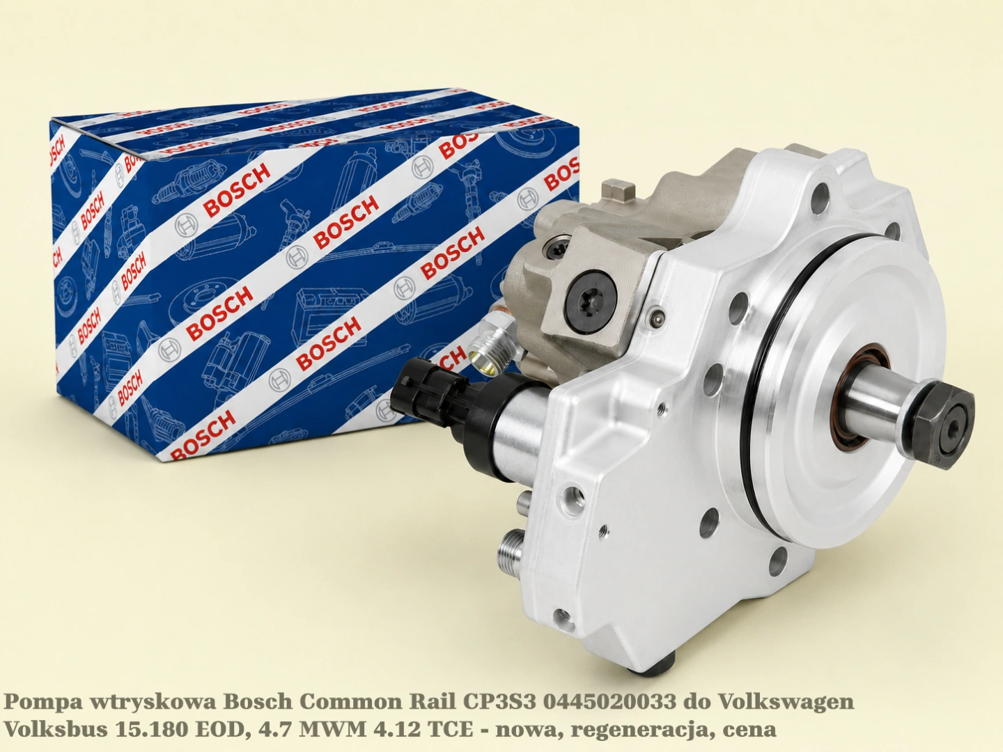 Pompa wtryskowa Bosch Common Rail CP3S3 0445020033 do Volkswagen Volksbus 15.180 EOD, 4.7 MWM 4.12 TCE 