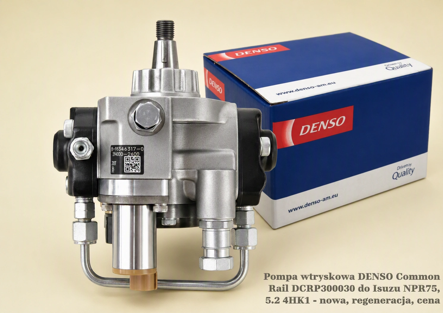 Pompa wtryskowa DENSO Common Rail DCRP300030 do Isuzu NPR75, 5.2 4HK1 - nowa, regeneracja, cena