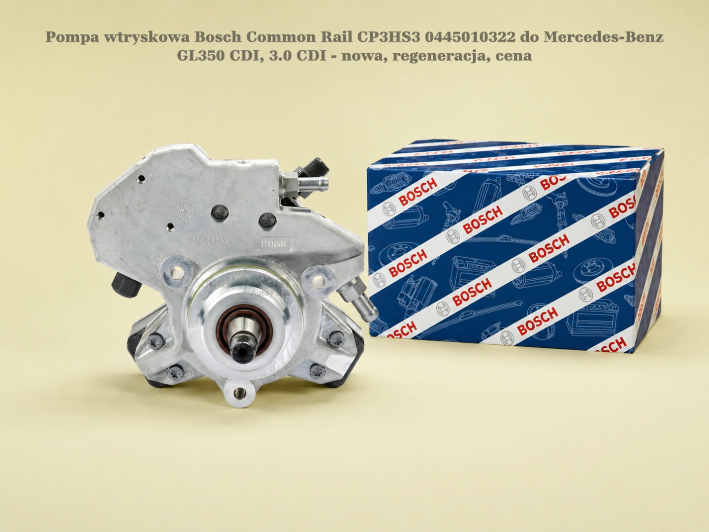 Pompa wtryskowa Bosch Common Rail CP3HS3 0445010322 do Mercedes-Benz GL350 CDI, 3.0 CDI - nowa, regeneracja, cena