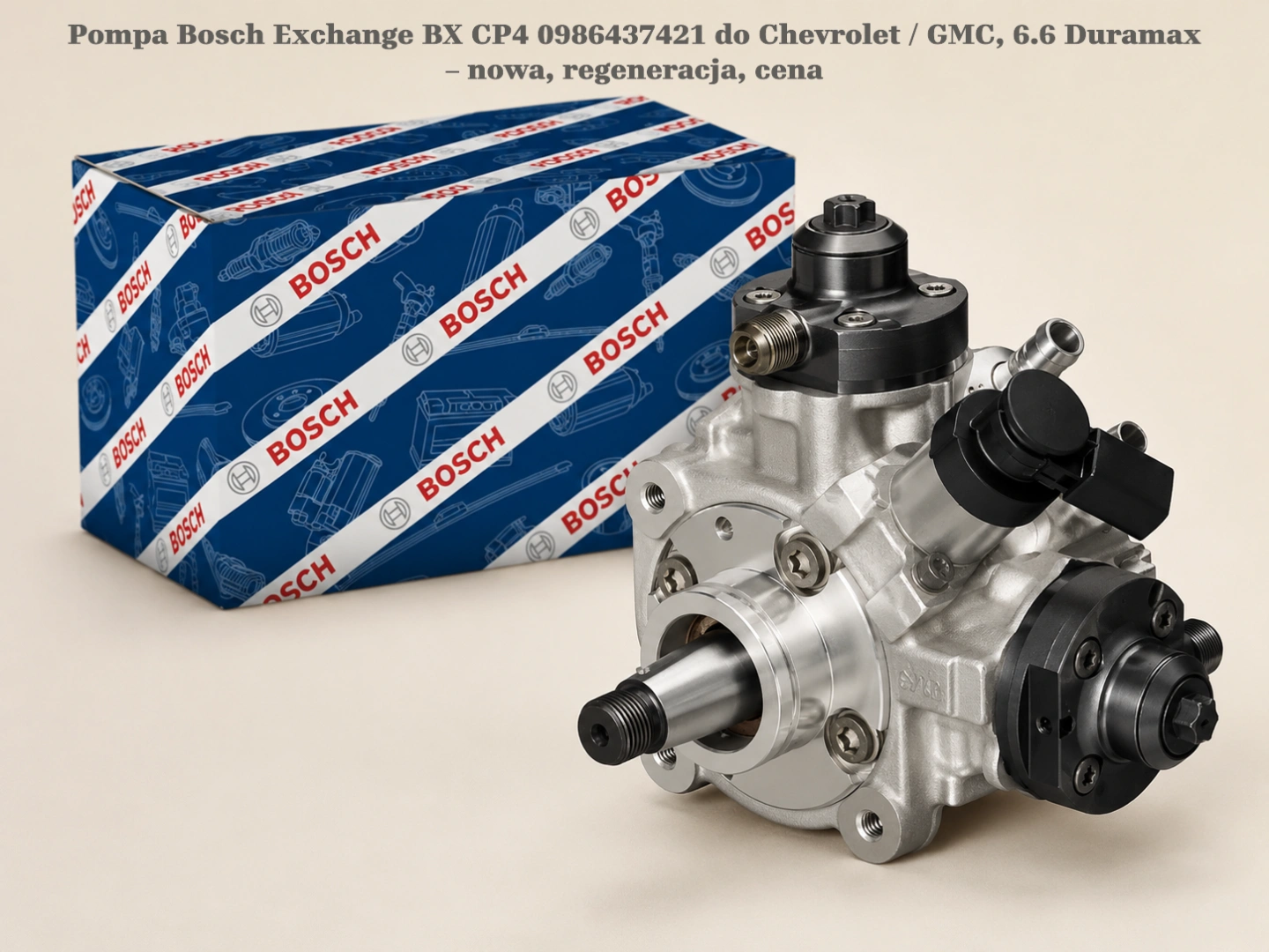 Pompa Bosch Exchange BX CP4 0986437421 do Chevrolet / GMC, 6.6 Duramax – nowa, regeneracja, cena