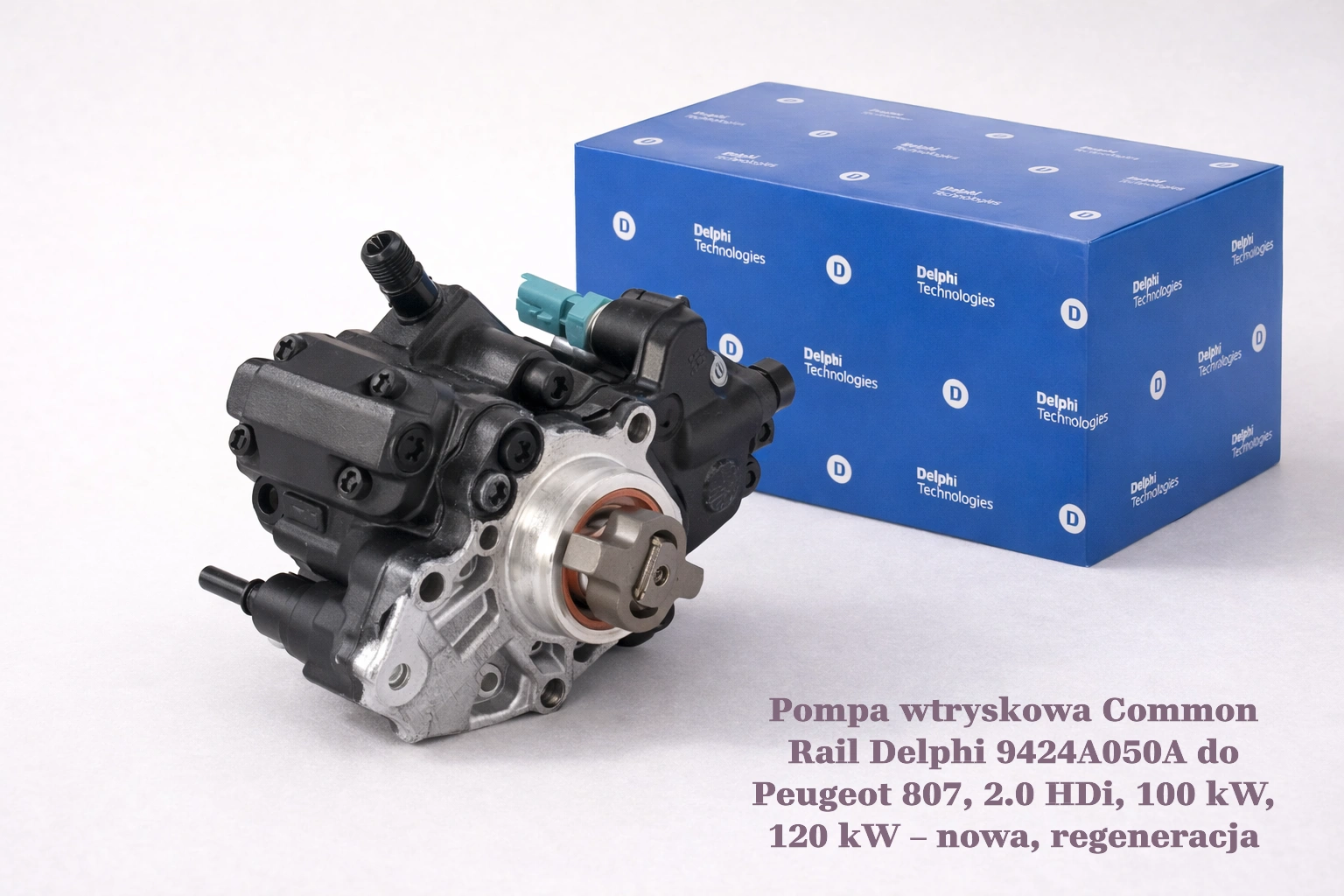 Pompa wtryskowa Common Rail Delphi 9424A050A do Peugeot 807, 2.0 HDi, 100 kW, 120 kW Pompa wtryskowa Common Rail Delphi 9424A050A do Peugeot 807, 2.0 HDi, 100 kW, 120 kW – nowa, regeneracja