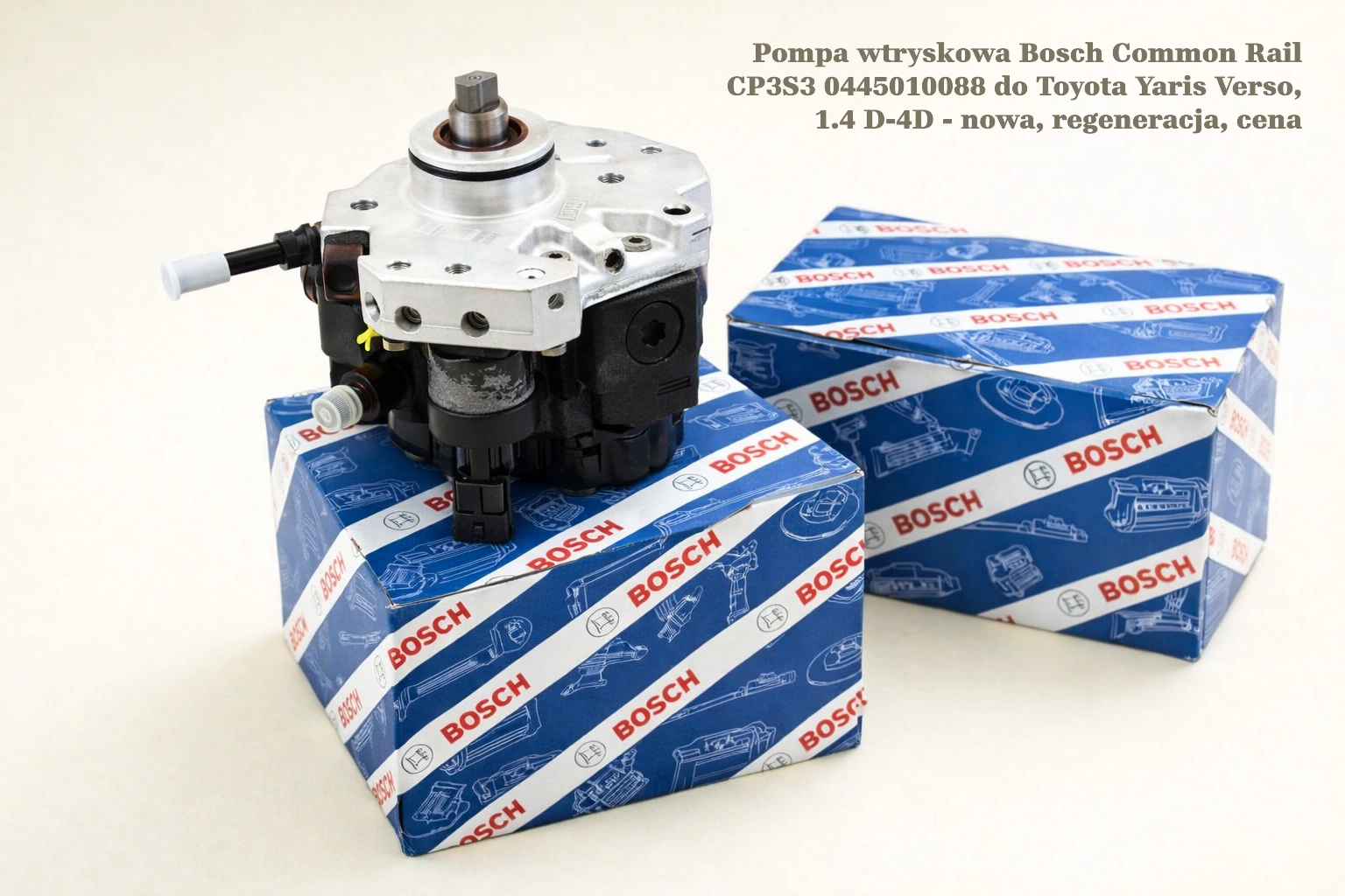 Pompa wtryskowa Bosch Common Rail CP3S3 0445010088 do Toyota Yaris Verso, 1.4 D-4D - nowa, regeneracja, cena